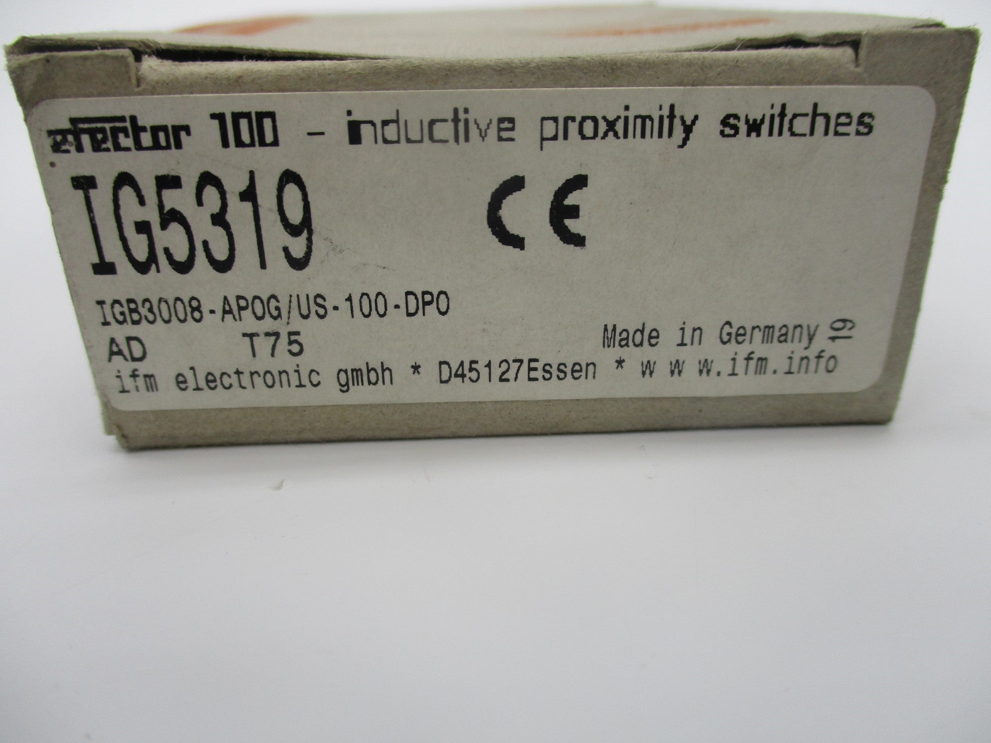 IFM EFECTOR IG5319 IGB3008-APOG/US-100-DPO NSMP