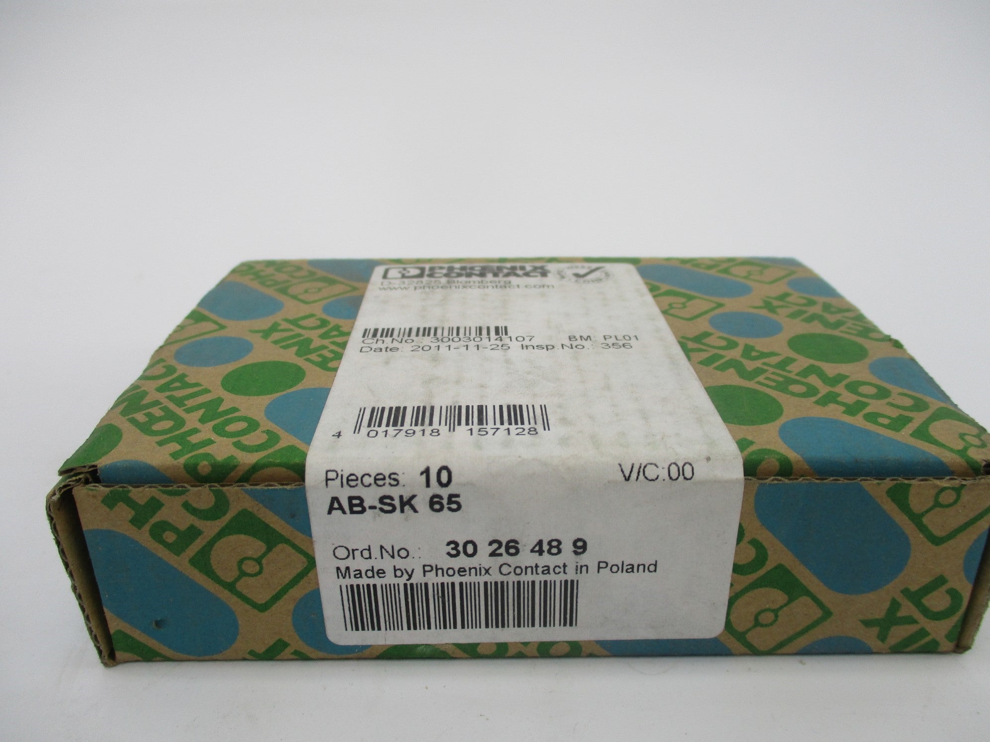 PHOENIX CONTACT AB-SK65 (PKG OF 10) NSFS