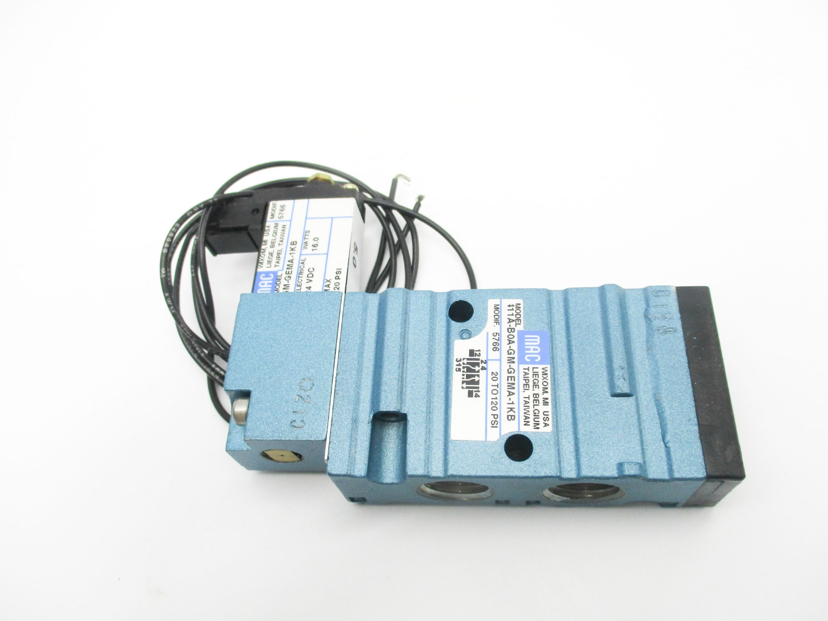 MAC 411A-B0A-GM-GEMA-1KB 24VDC 20-120PSI NSMP