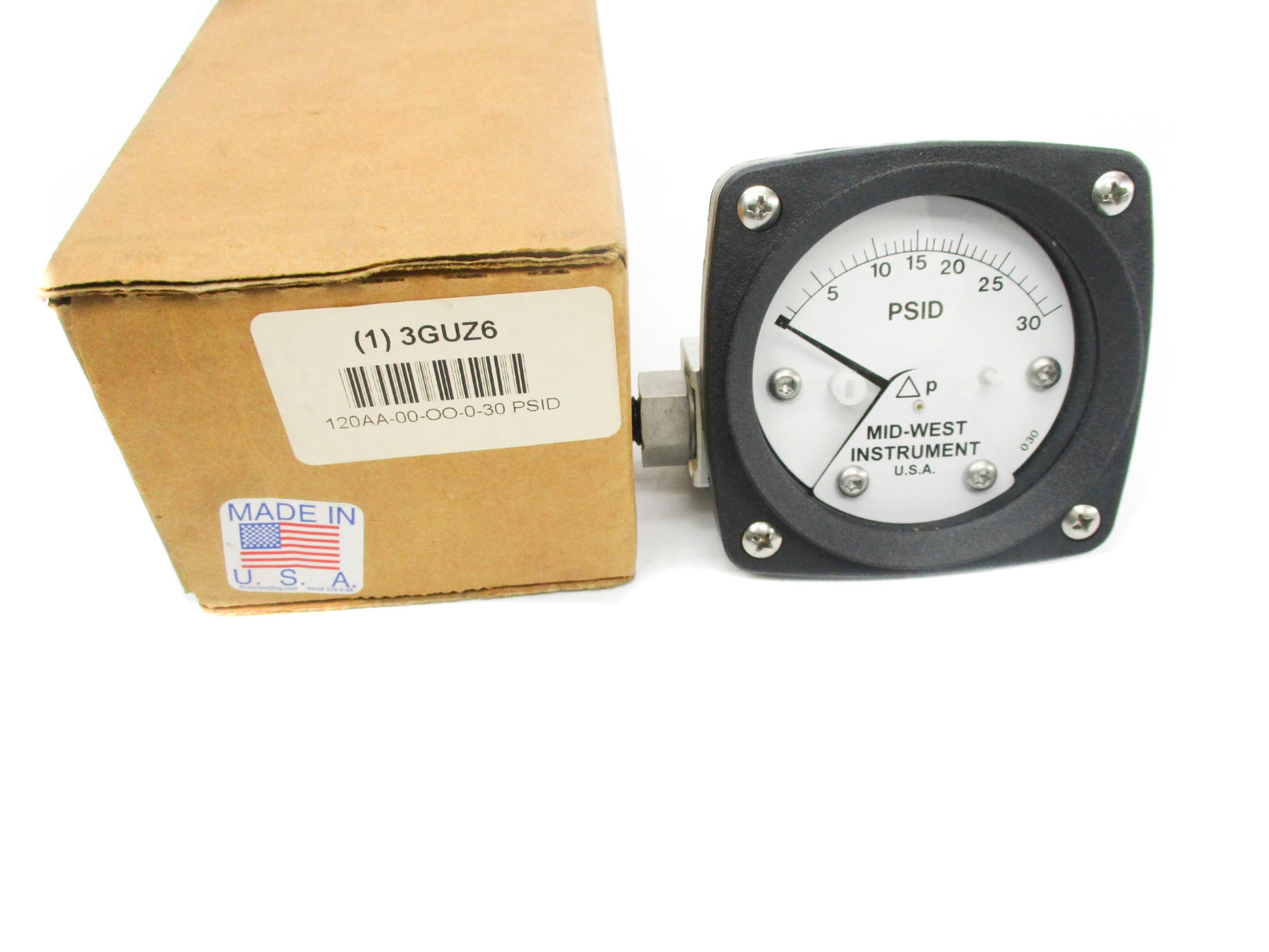 MID-WEST INSTRUMENT 120-AA-00-OO 3000PSI NSMP