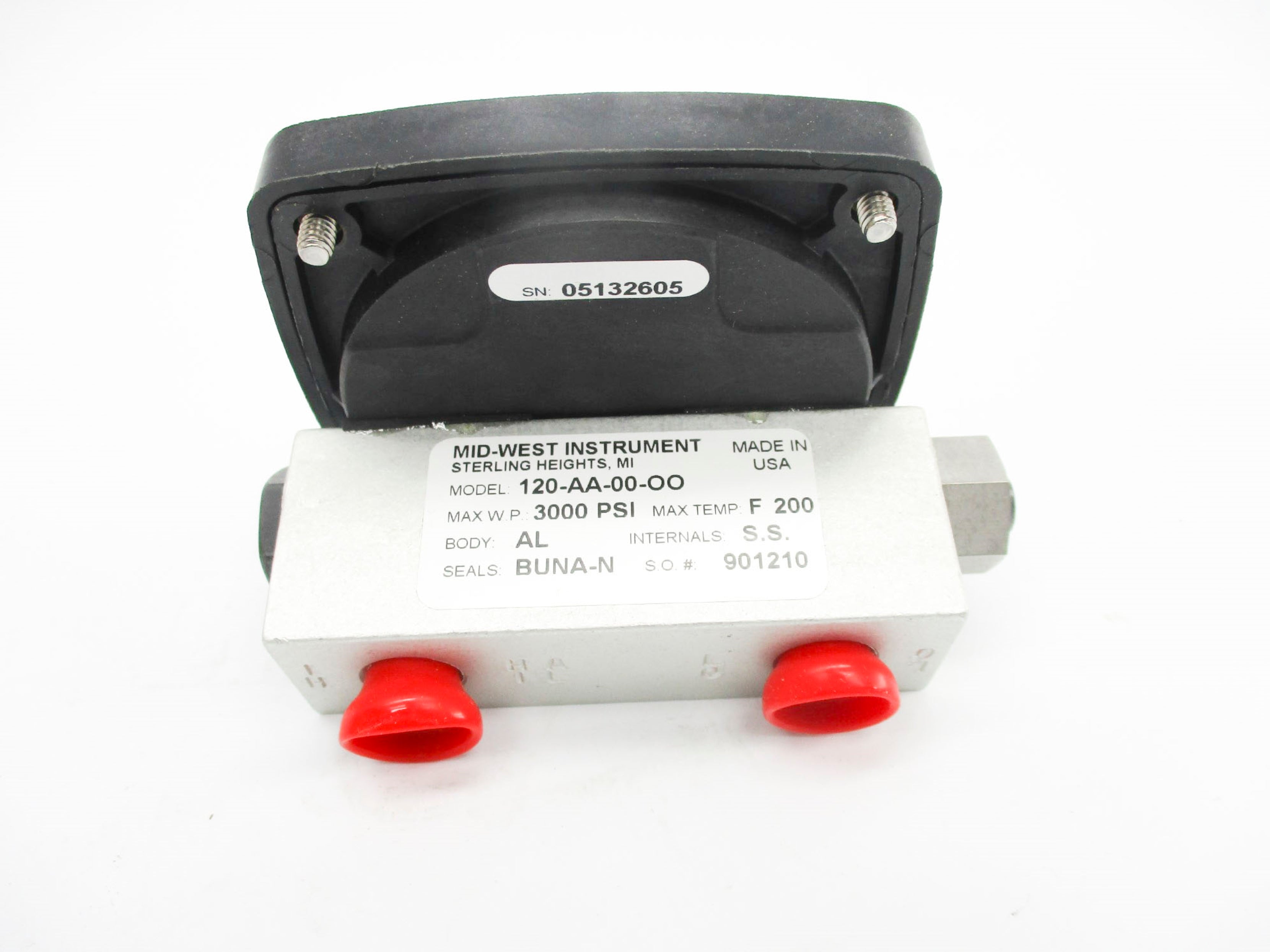 MID-WEST INSTRUMENT 120-AA-00-OO 3000PSI NSMP