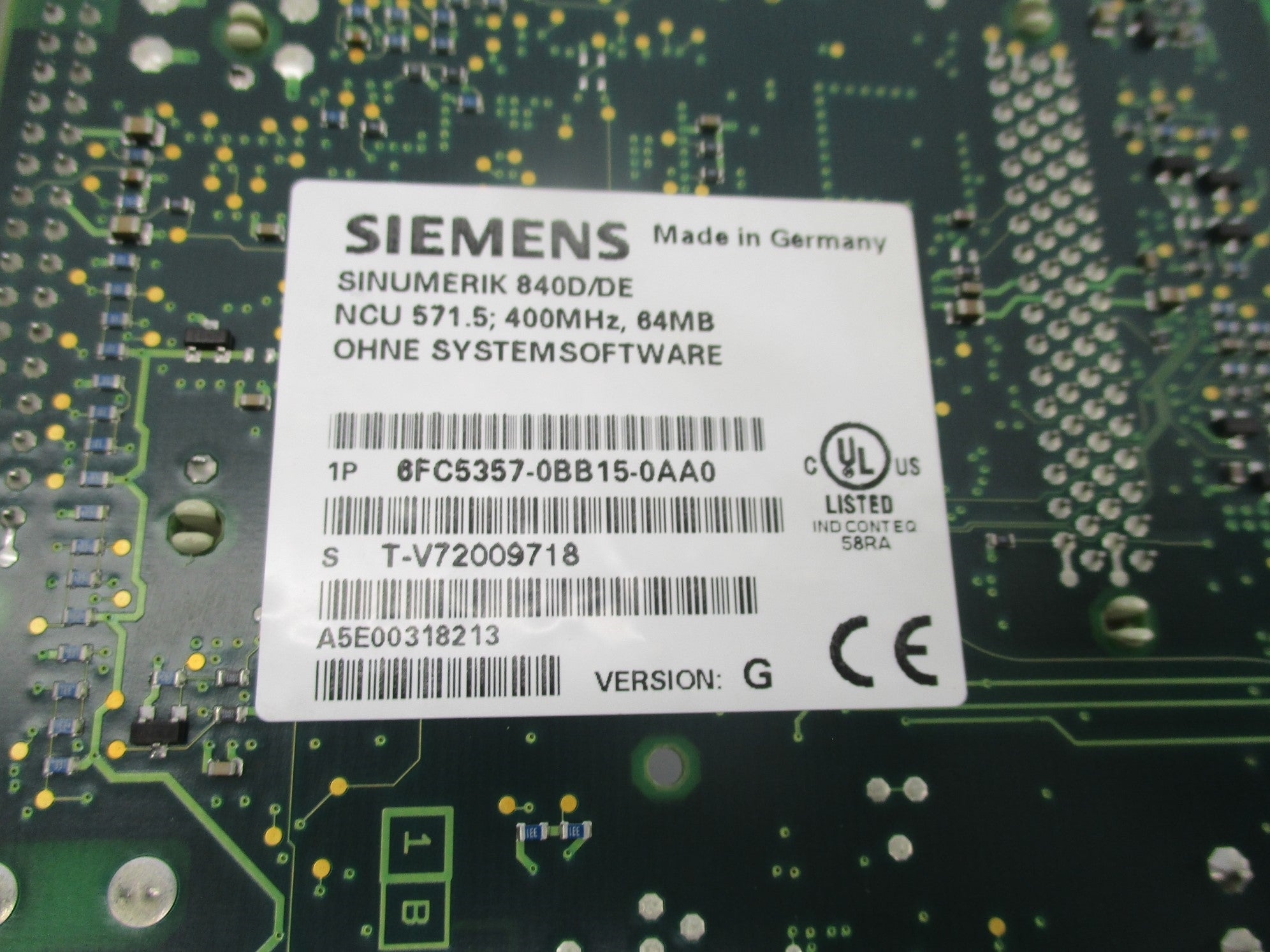SIEMENS 6FC5357-0BB15-0AA0 NSNP