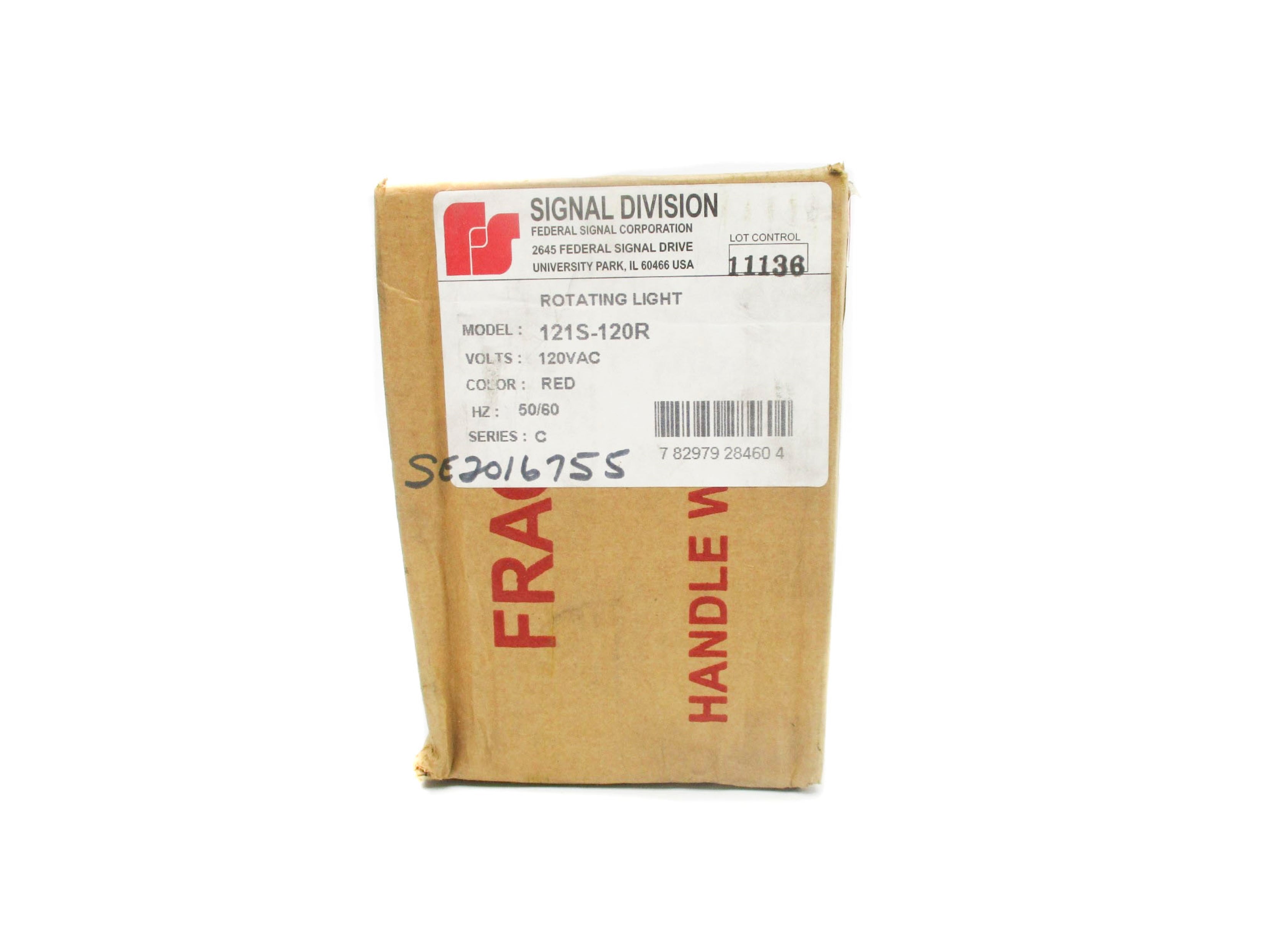 FEDERAL SIGNAL 121S-120R SER. C 120VAC NSFS