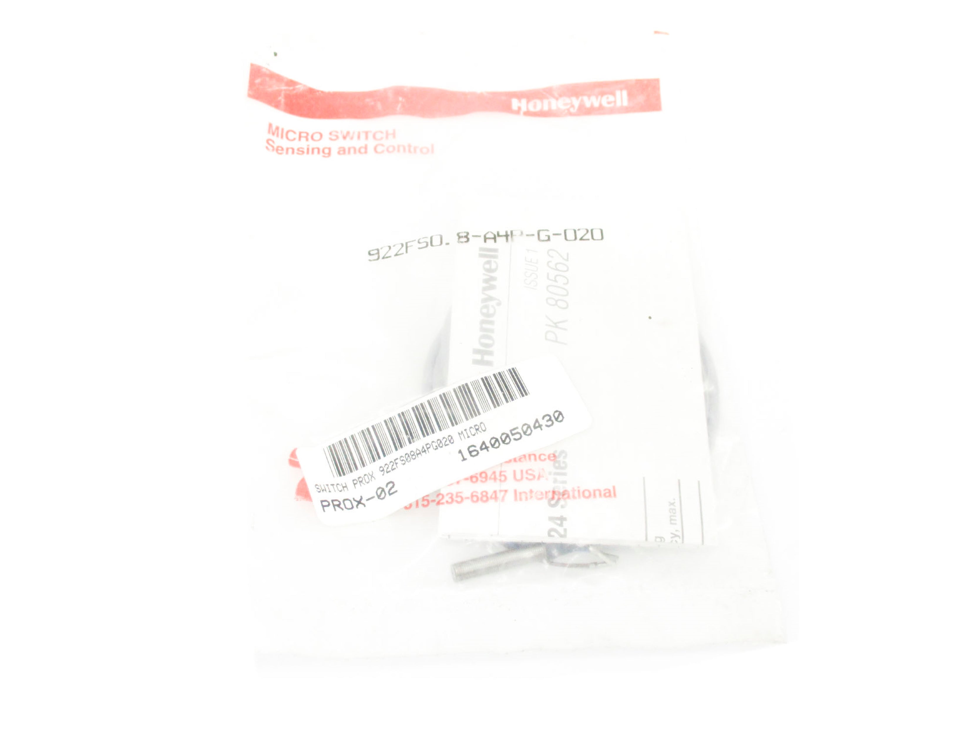 HONEYWELL 922FS0.8-A4P-G-020 NSMP