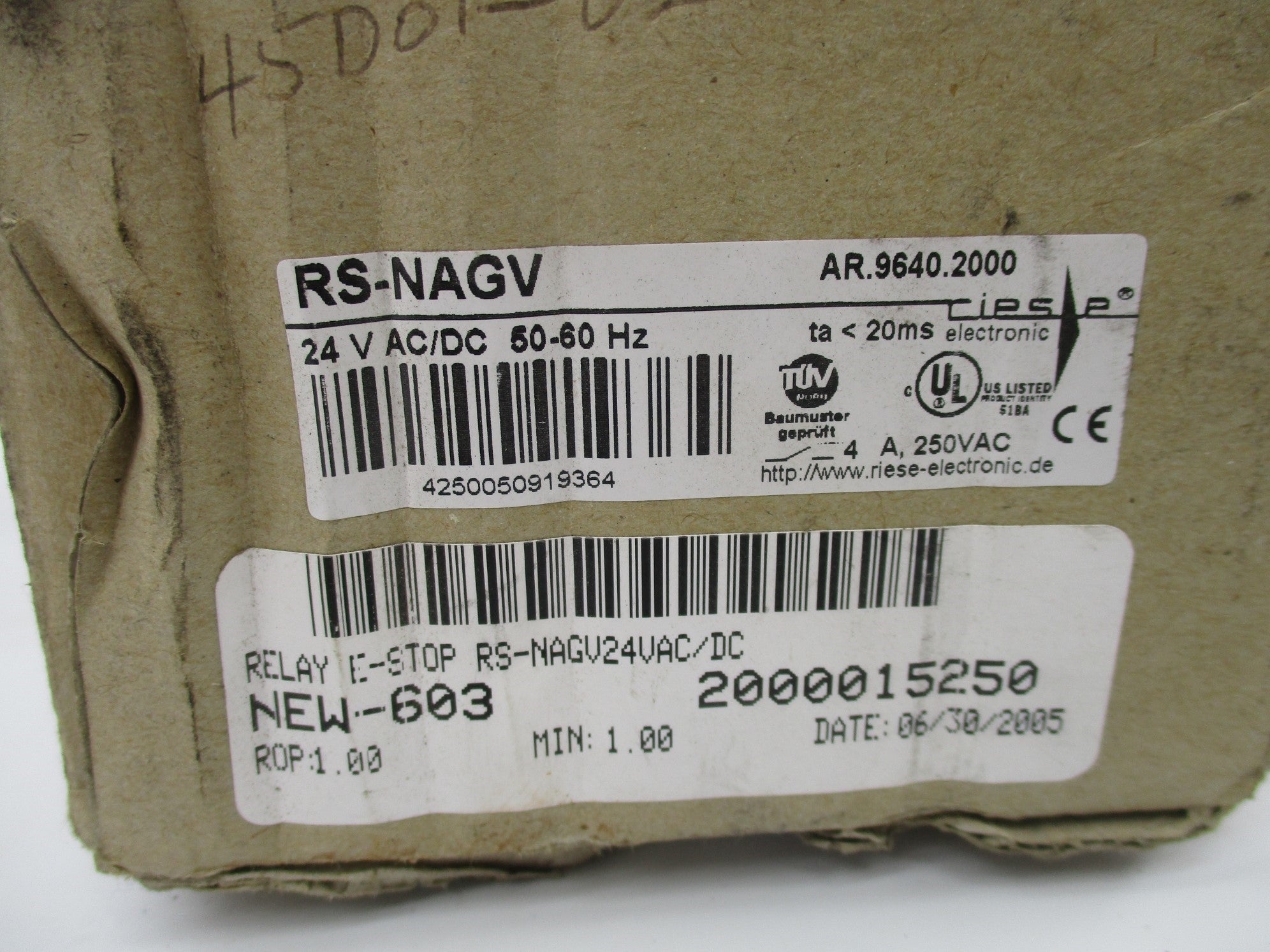 RIESE RS-NAGV 24VAC/DC NSMP