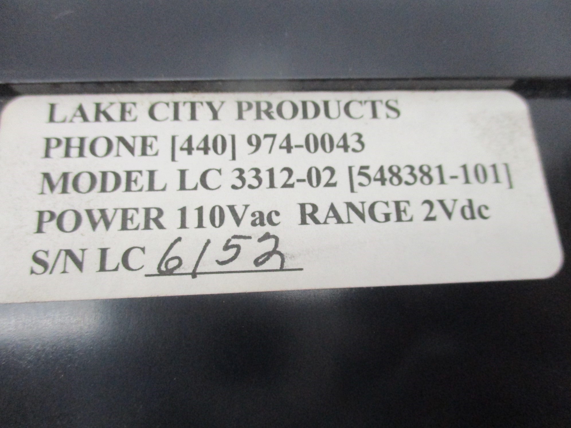 LAKE CITY PRODUCTS LC3312-02 UNMP