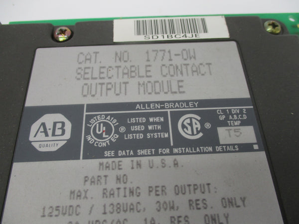 ALLEN BRADLEY 1771-OW (AS PICTURED) UNMP