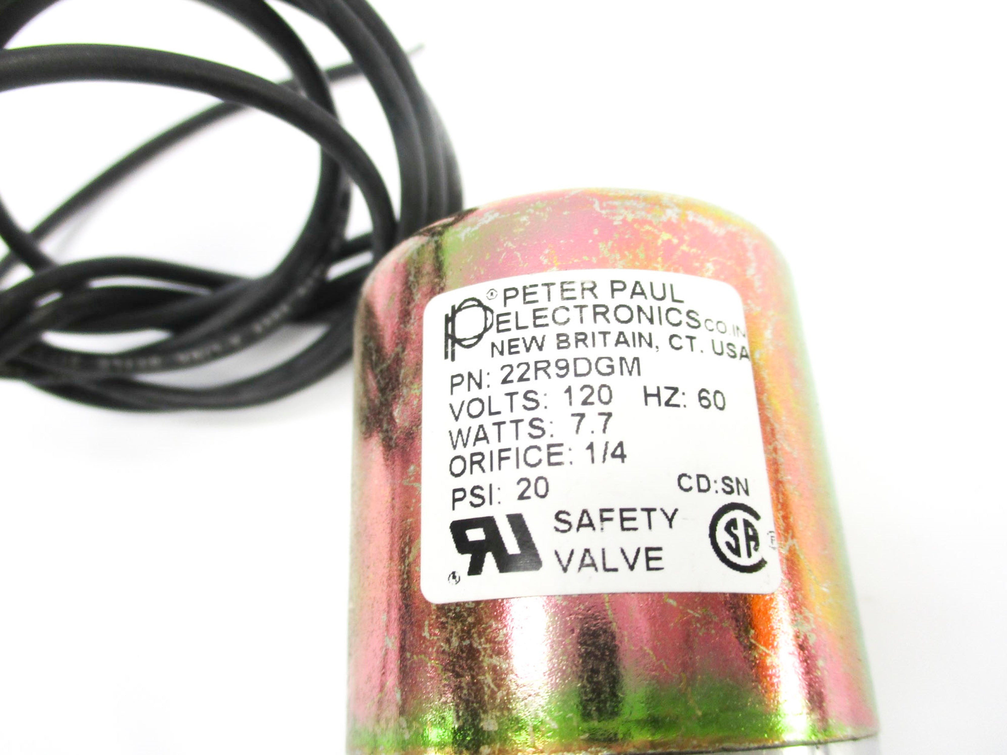 PETER PAUL ELECTRONICS 22R9DGM 120V 20PSI NSNP