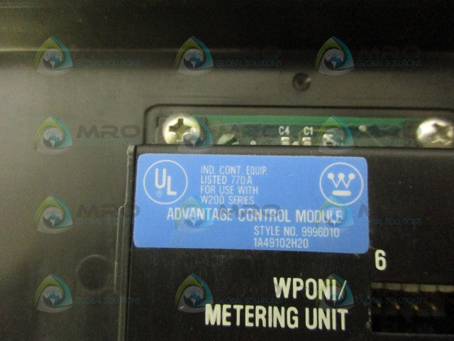 WESTINGHOUSE 9996D10 ADVANTAGE CONTROL MODULE *USED*