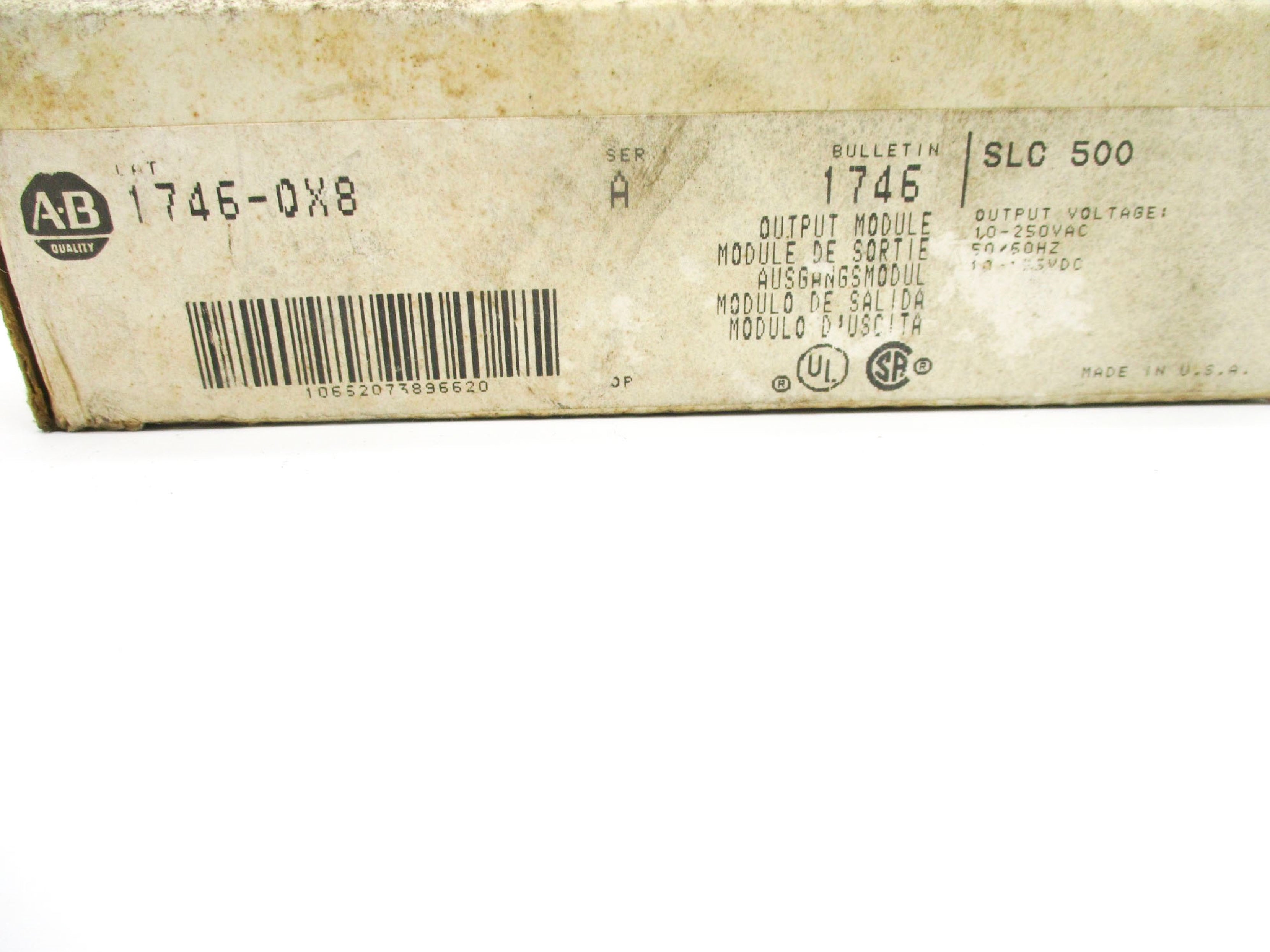 ALLEN BRADLEY 1746-OX8 SER. A NSMP