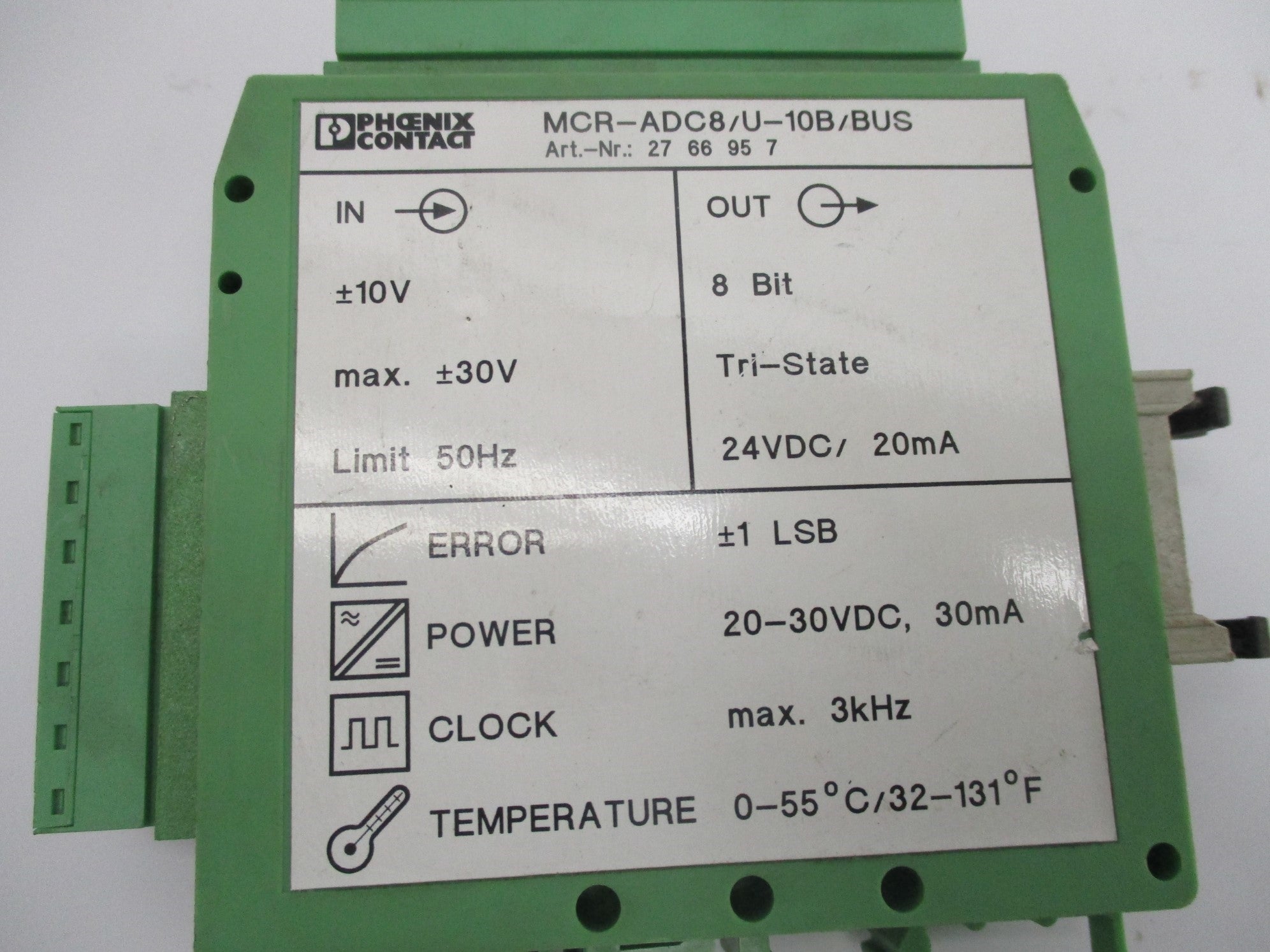 PHOENIX CONTACT MCR-ADC8/U-10B/BUS NSNP