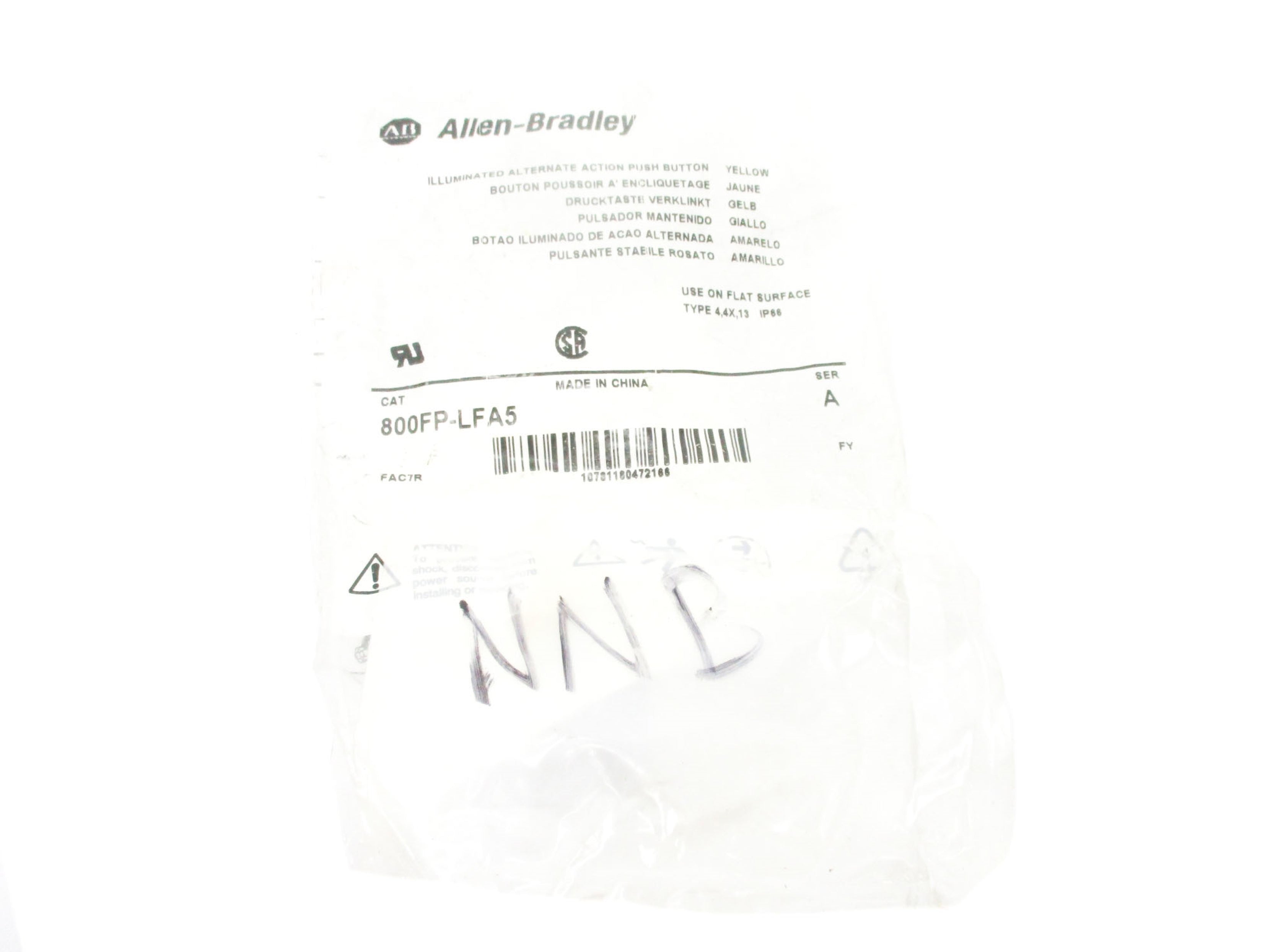 ALLEN BRADLEY 800FP-LFA5 SER. A NSMP