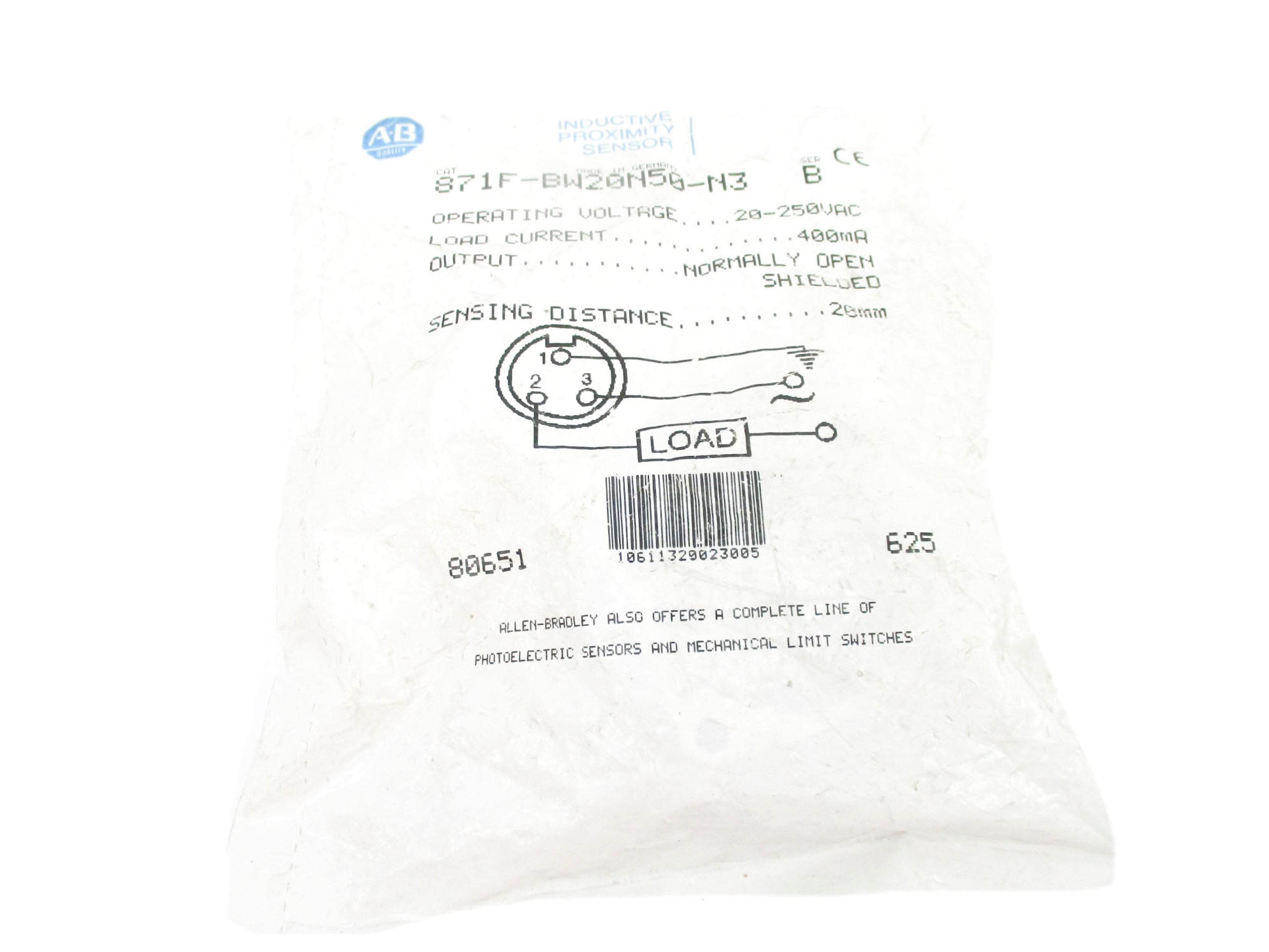 ALLEN BRADLEY 871F-BW20N50-N3 SER. B NSMP