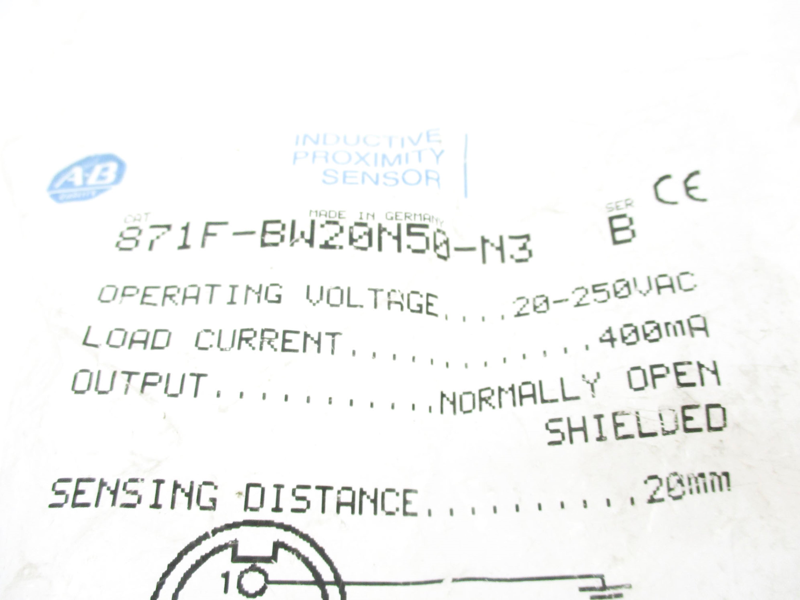 ALLEN BRADLEY 871F-BW20N50-N3 SER. B NSMP