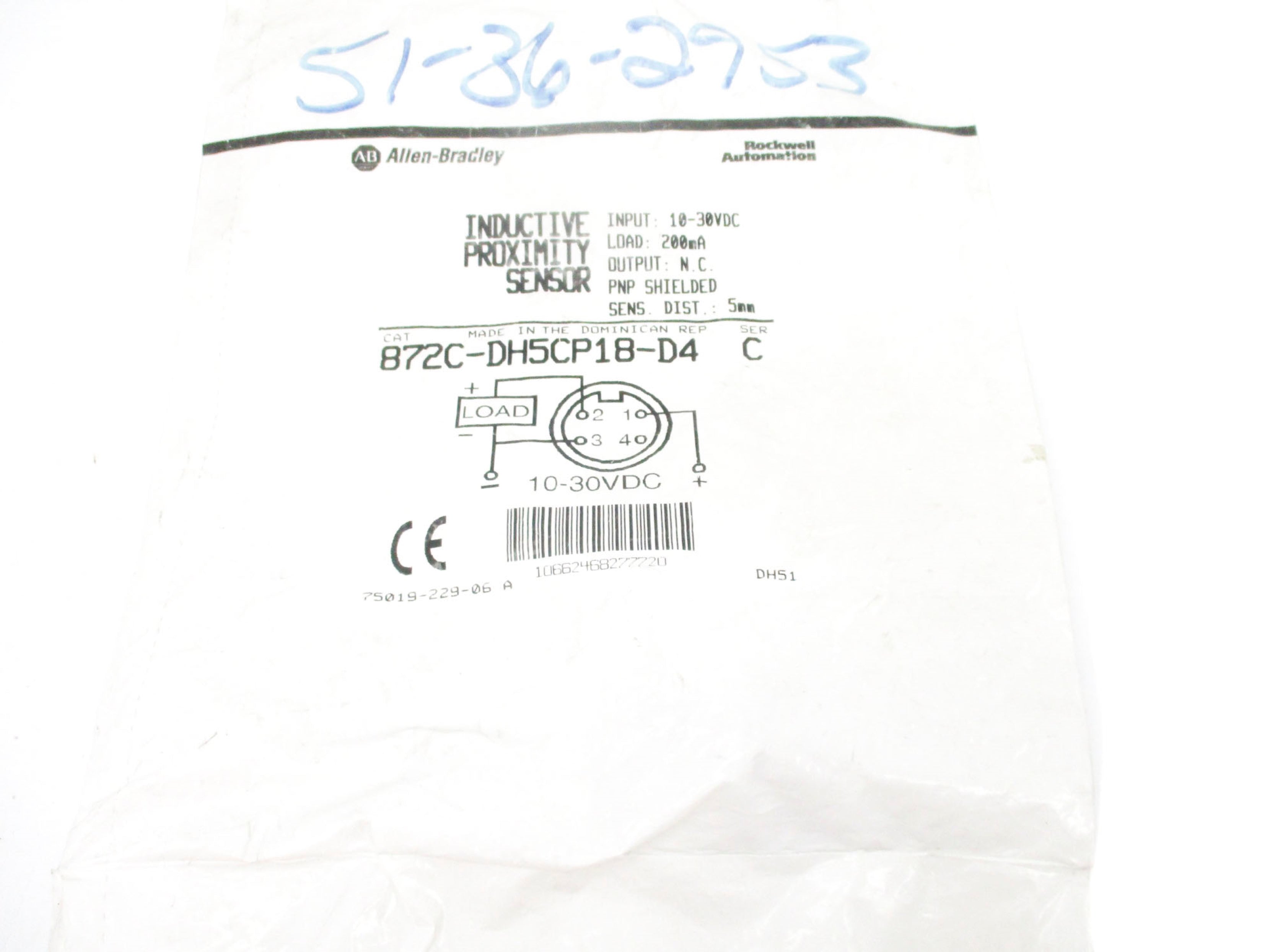 ALLEN BRADLEY 872C-DH5CP18-D4 SER. C NSMP