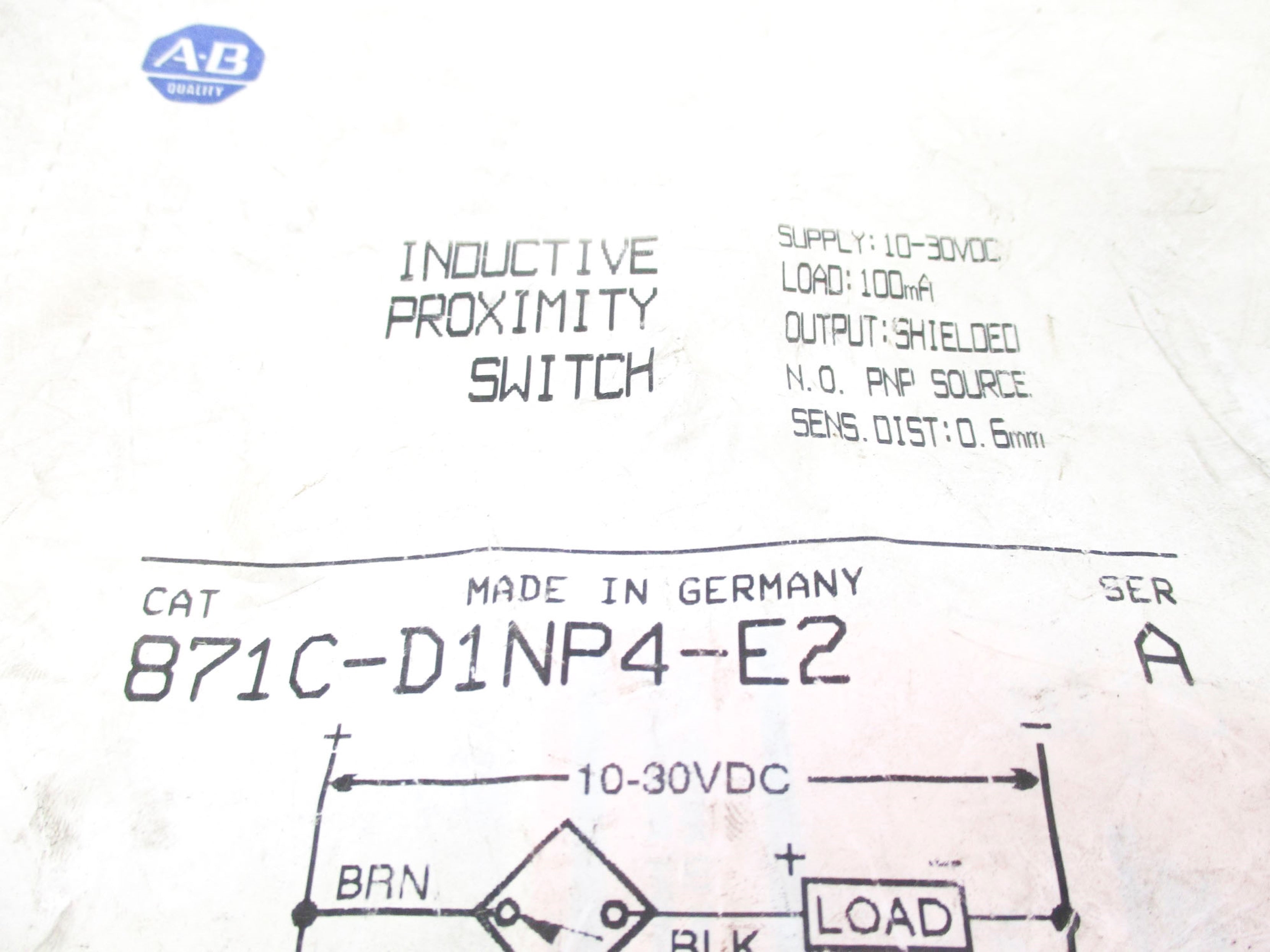 INDUSTRIAL SPARE PART 871C-D1NP4-E2 SER. A NSMP