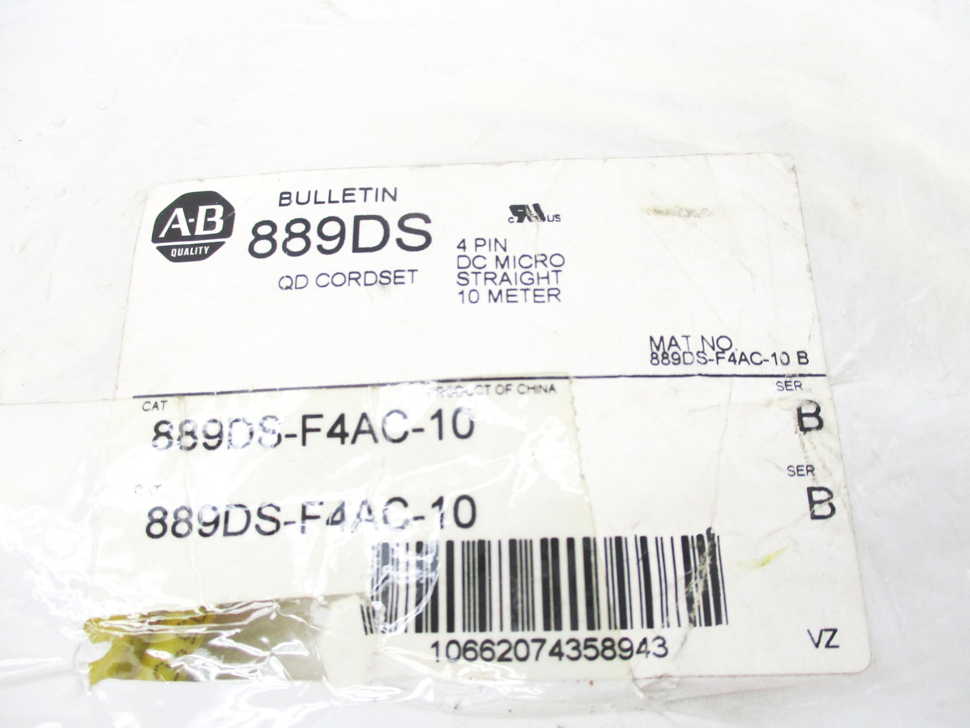 ALLEN BRADLEY 889DS-F4AC-10 SER. B NSMP