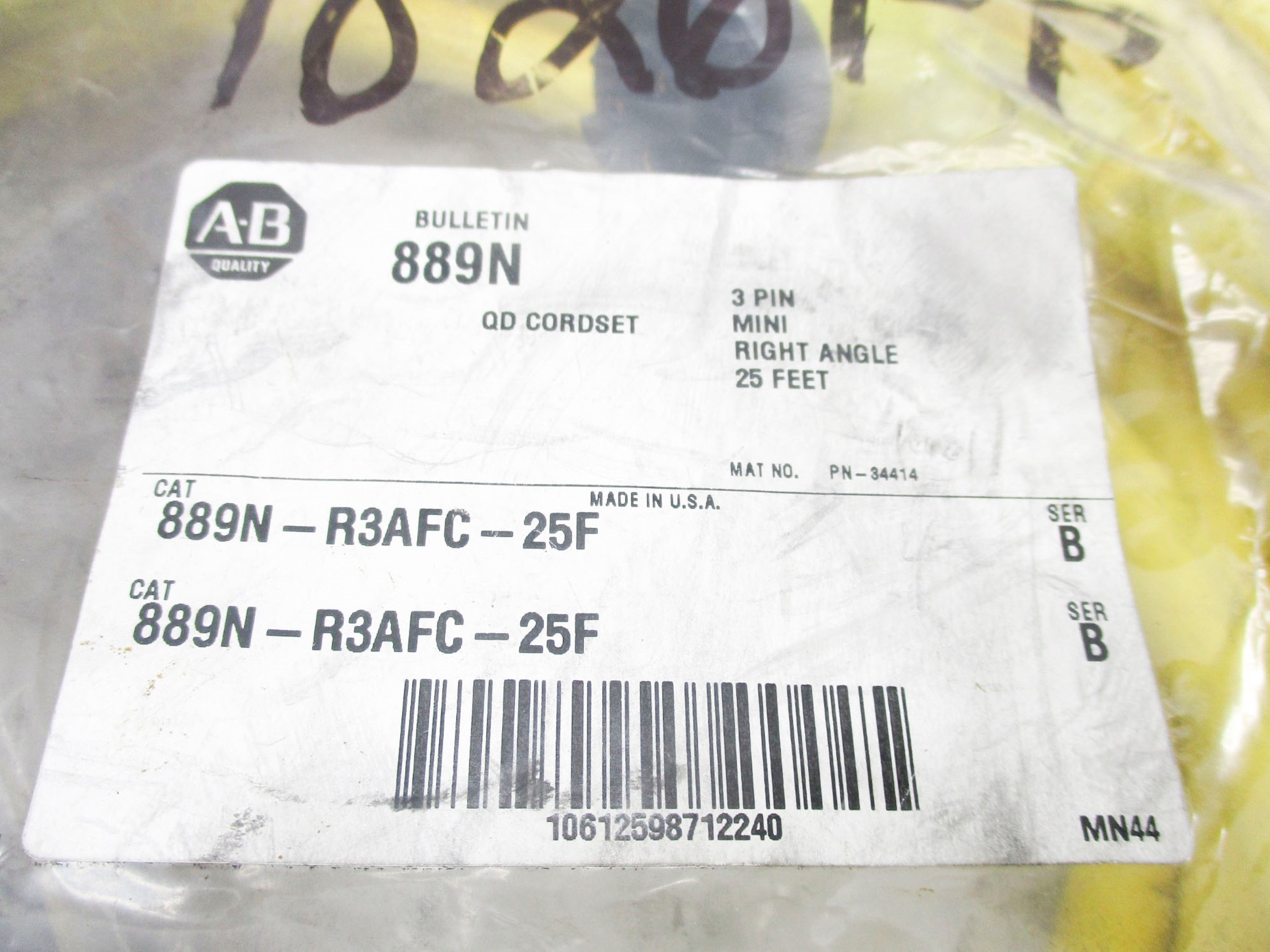 ALLEN BRADLEY 889N-R3AFC-25F SER. B NSMP