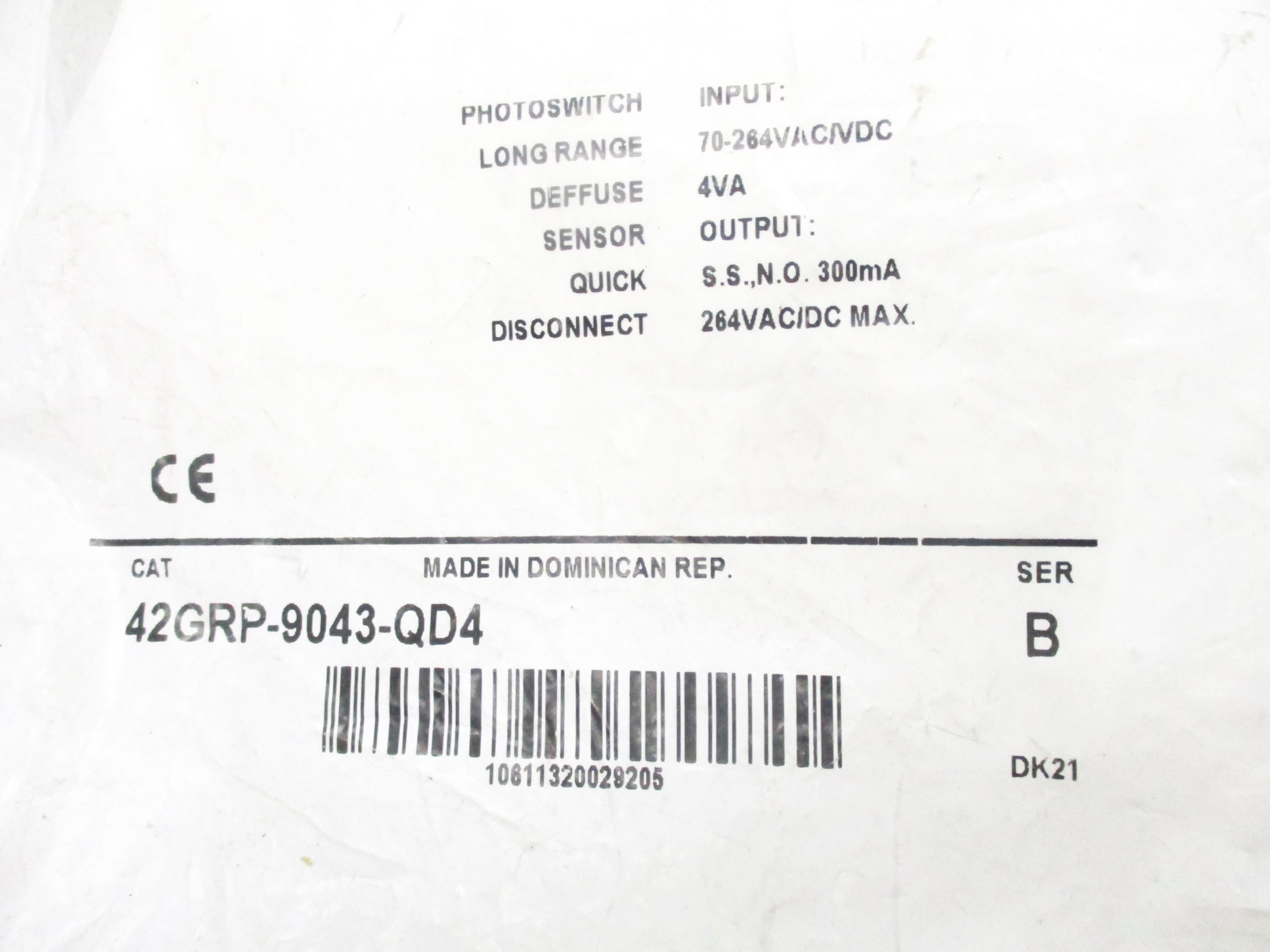 ALLEN BRADLEY 42GRP-9043-QD4 SER. B NSMP