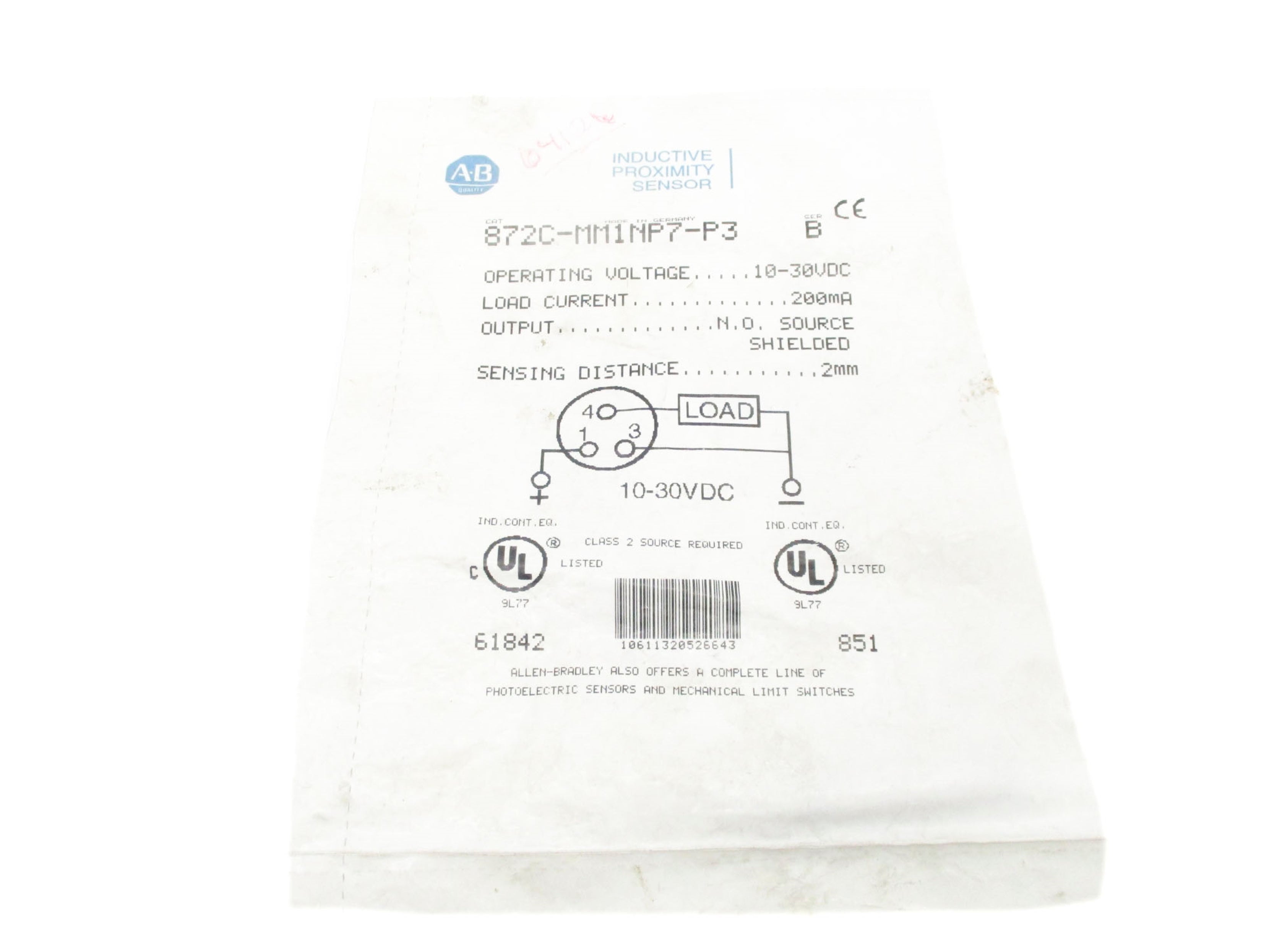 ALLEN BRADLEY 872C-MM1NP7-P3 SER. B NSMP