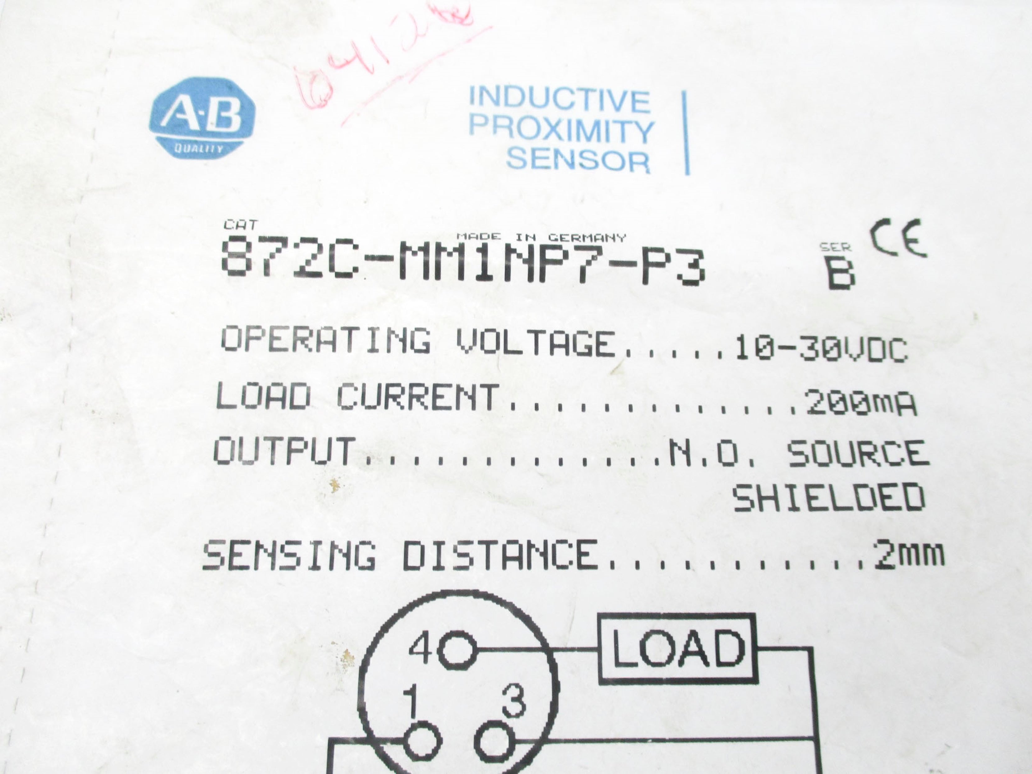 ALLEN BRADLEY 872C-MM1NP7-P3 SER. B NSMP