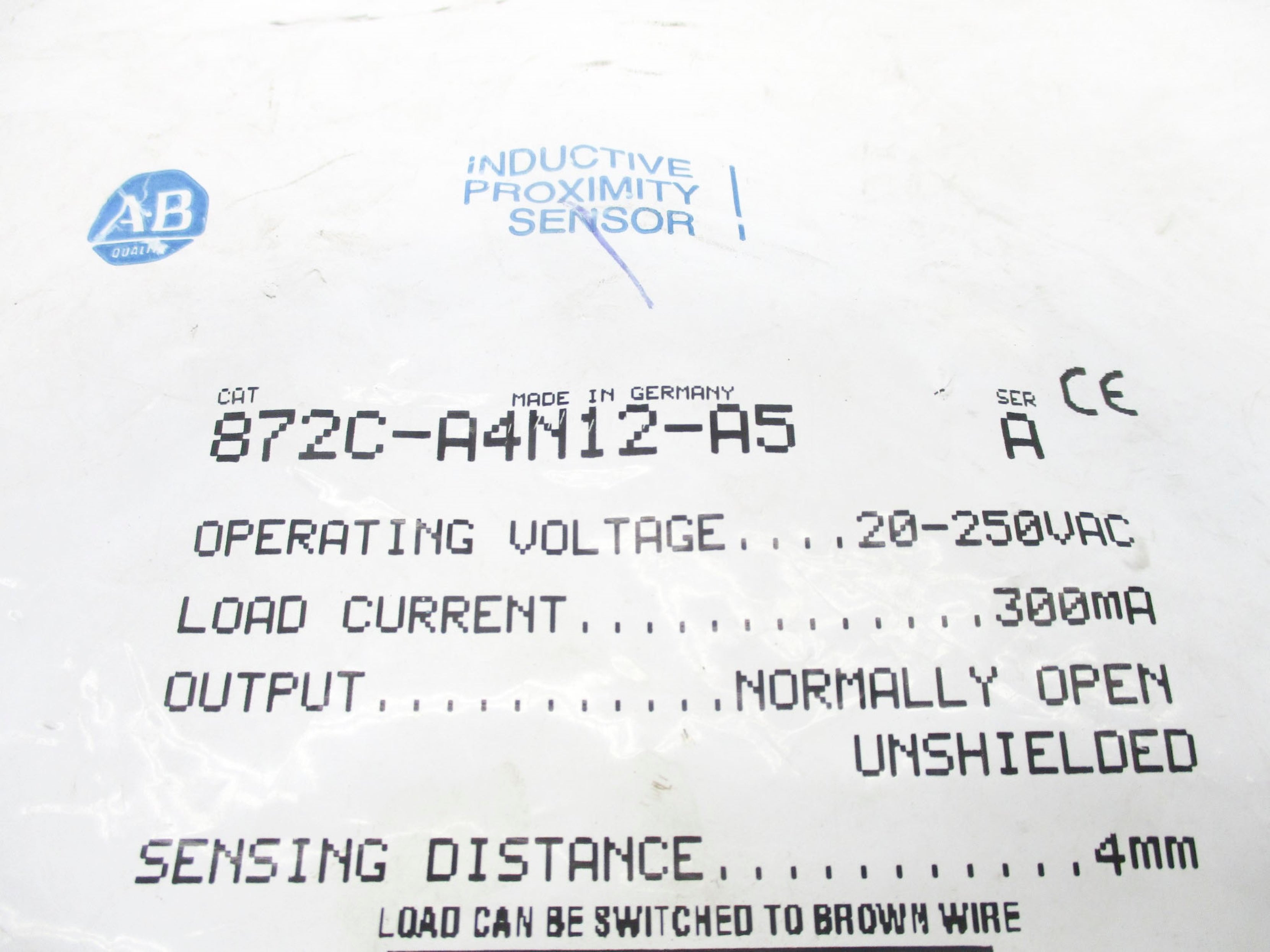 ALLEN BRADLEY 872C-A4N12-A5 SER. A NSMP