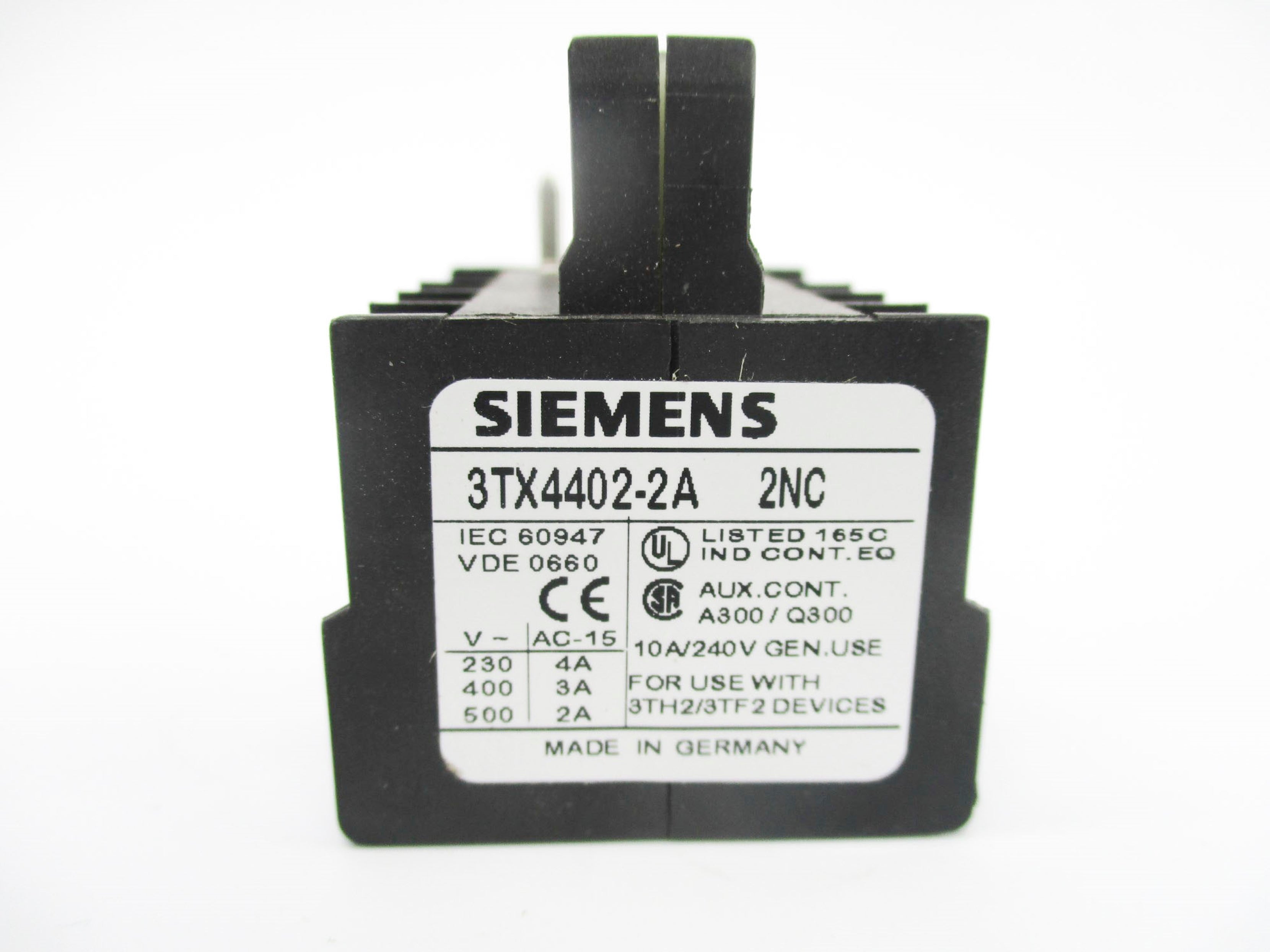 SIEMENS 3TX4402-2A 500V 2A NSNP