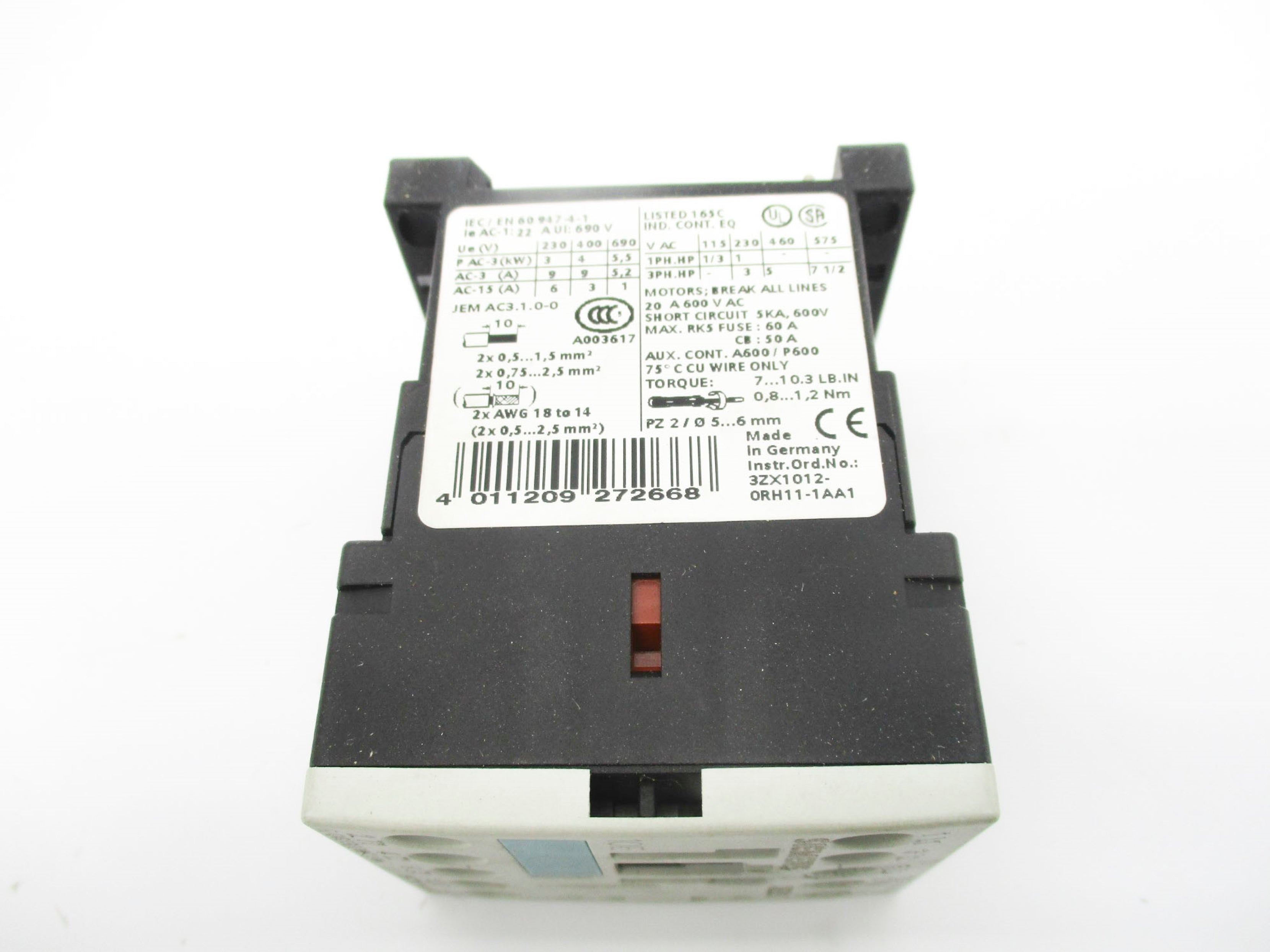 SIEMENS 3RT1016-1AF01 110V NSMP