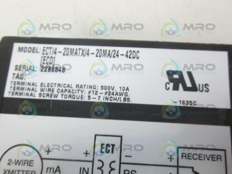 MOORE ECT/4-20MAL-X/4-20MA/24-42DC ISOLATOR CONVERTER *NEW NO BOX*