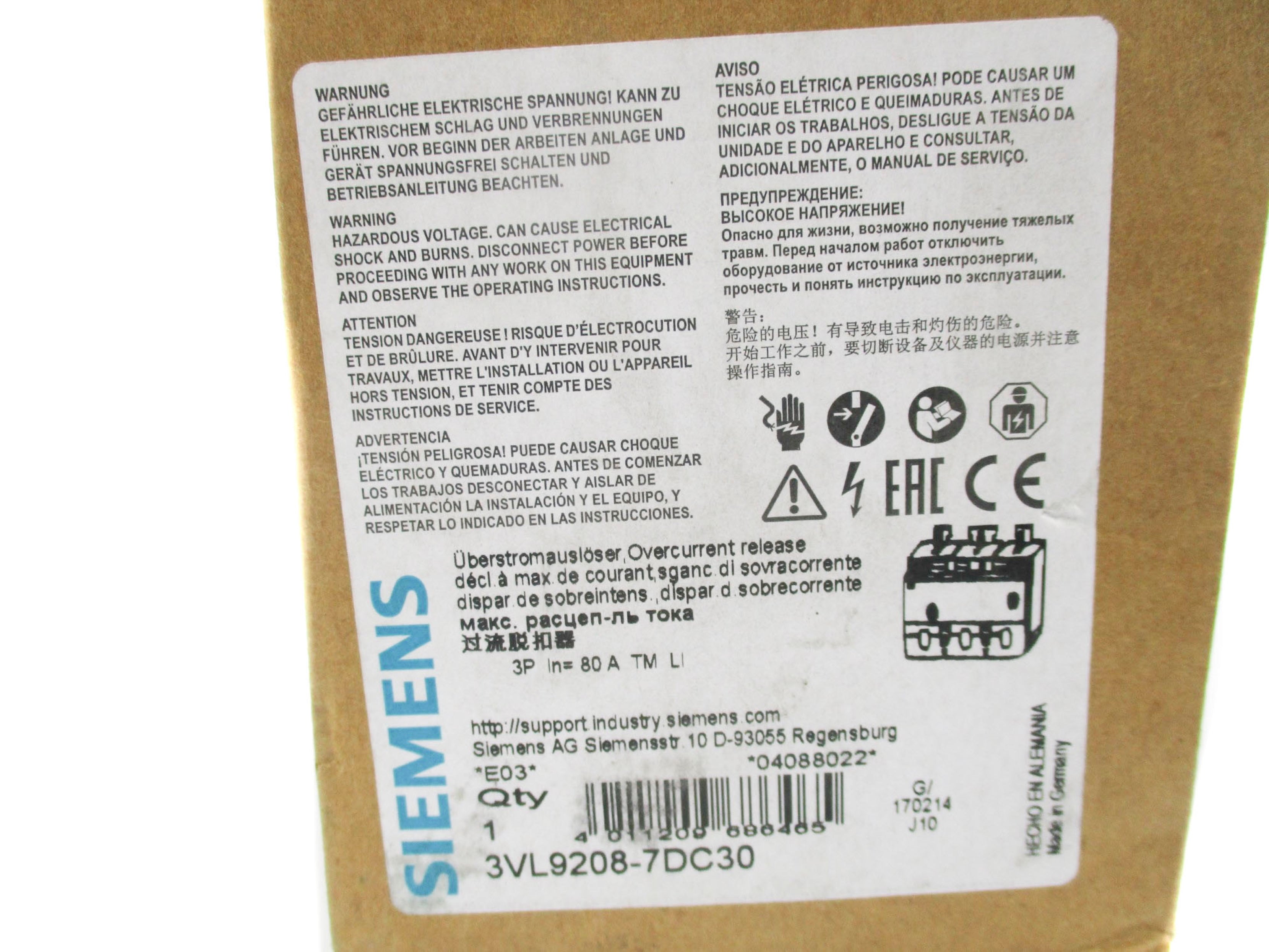 SIEMENS 3VL9208-7DC30 NSMP