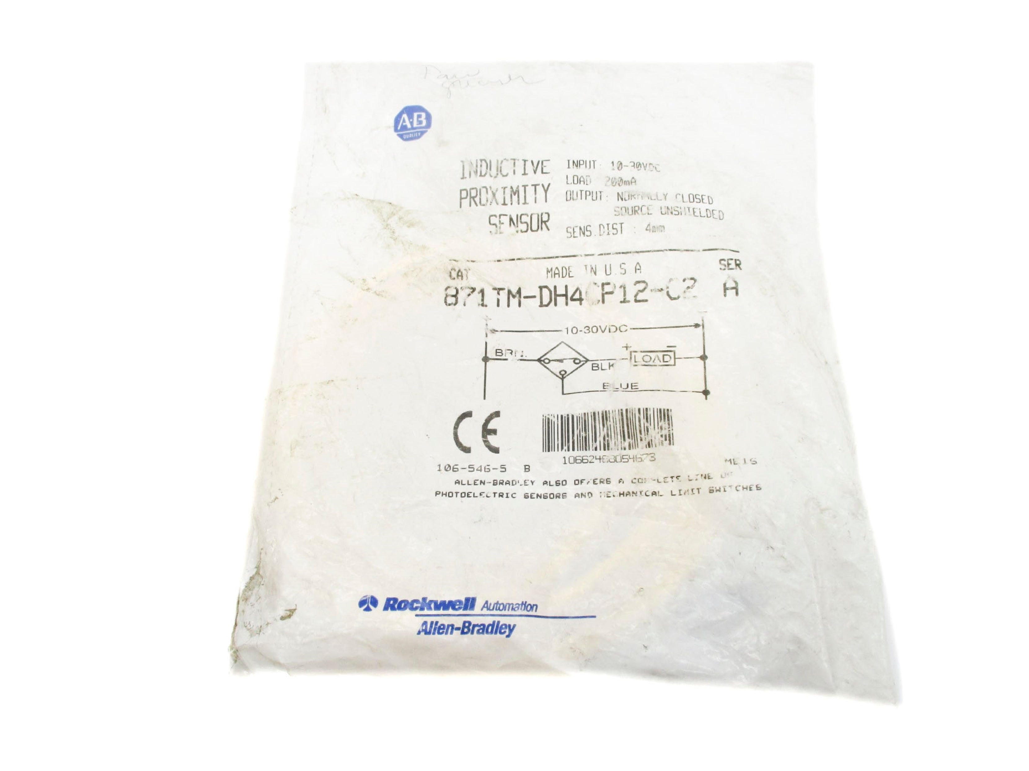 ALLEN BRADLEY 871TM-DH4CP12-C2 SER. A NSMP