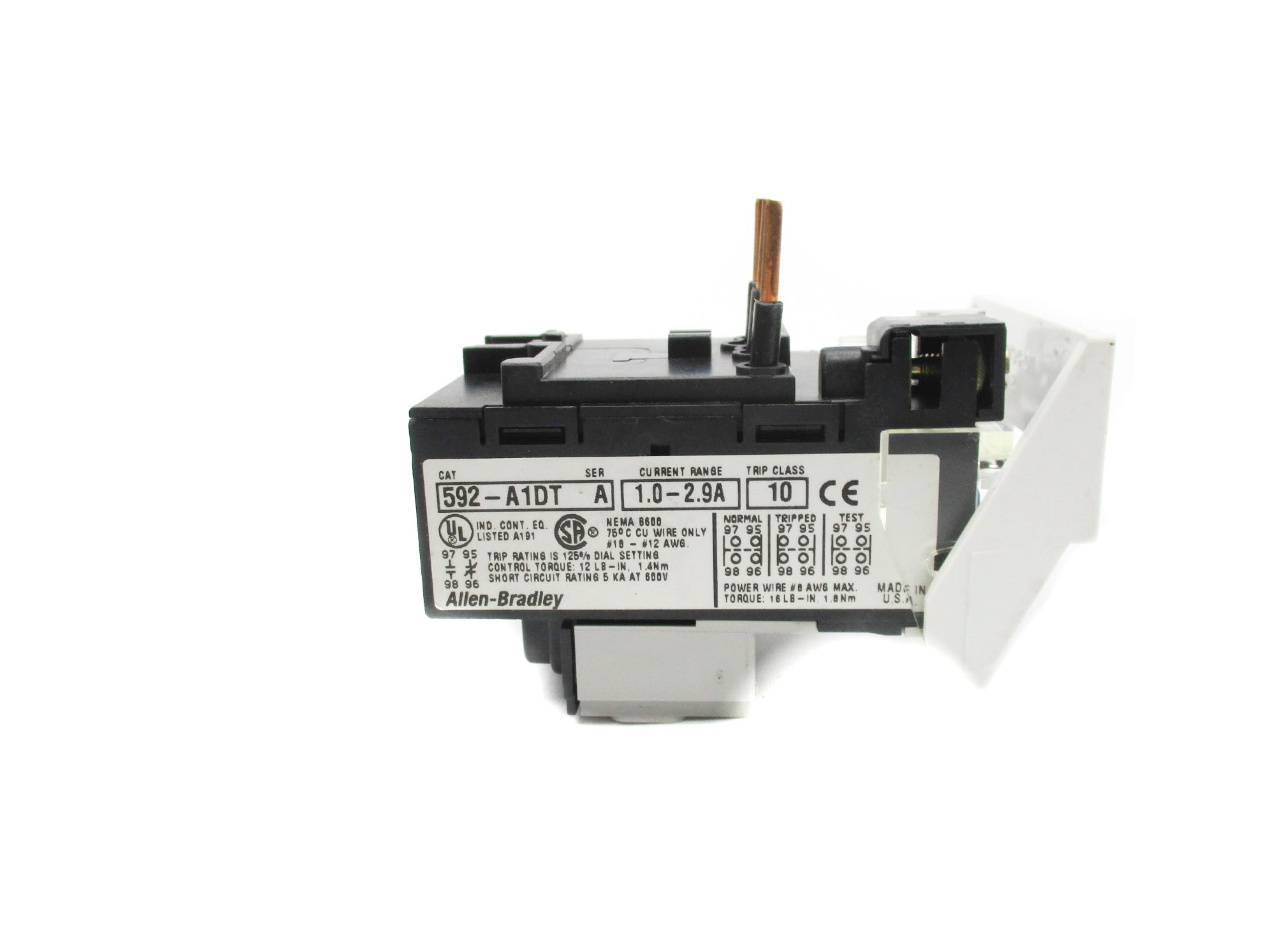 INDUSTRIAL SPARE PART 592-A1DT SER. A 1.0-2.9A (BR/WH) NSMP