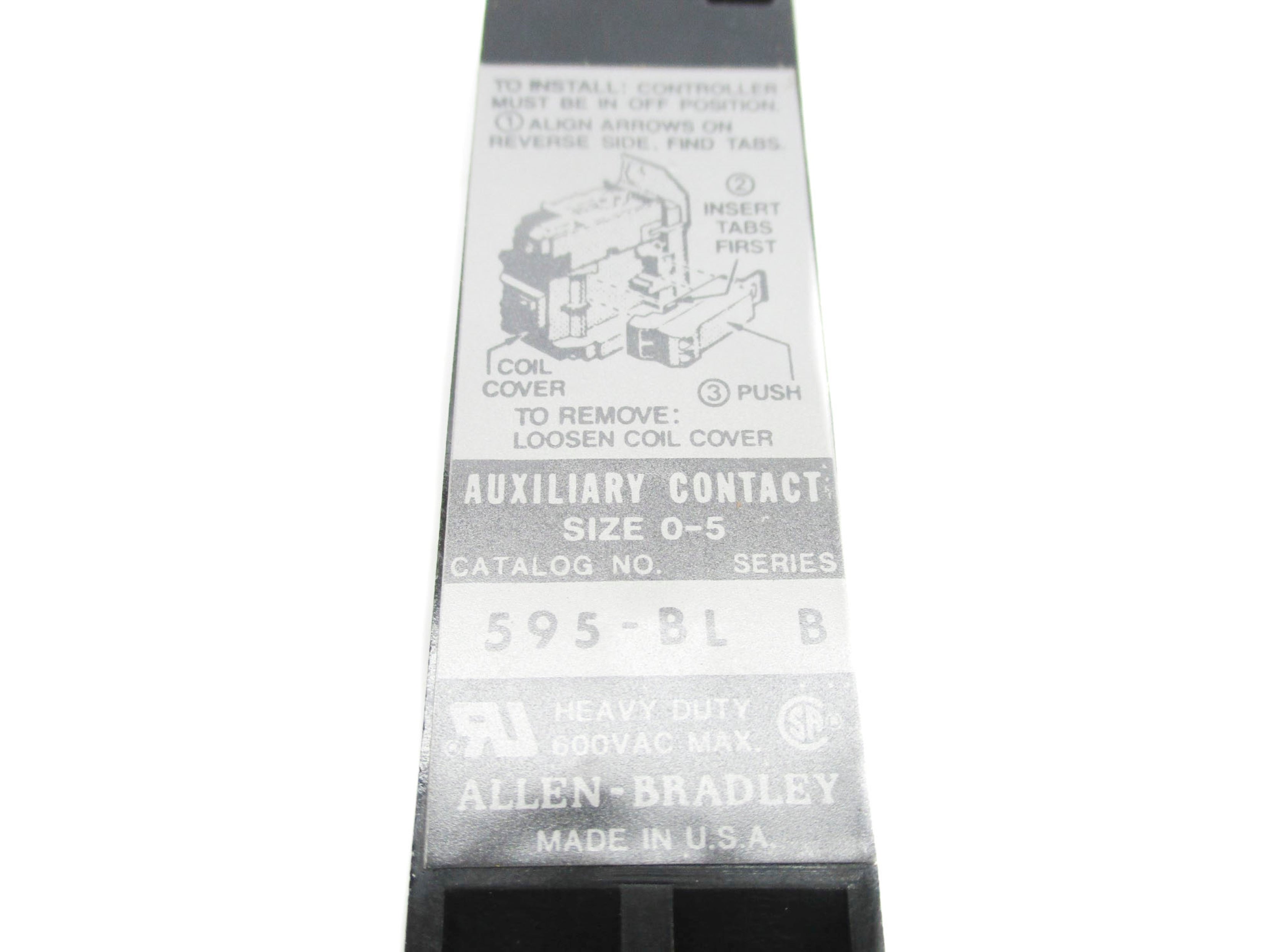 ALLEN BRADLEY 595-BL SER. B (BK/YL) NSMP