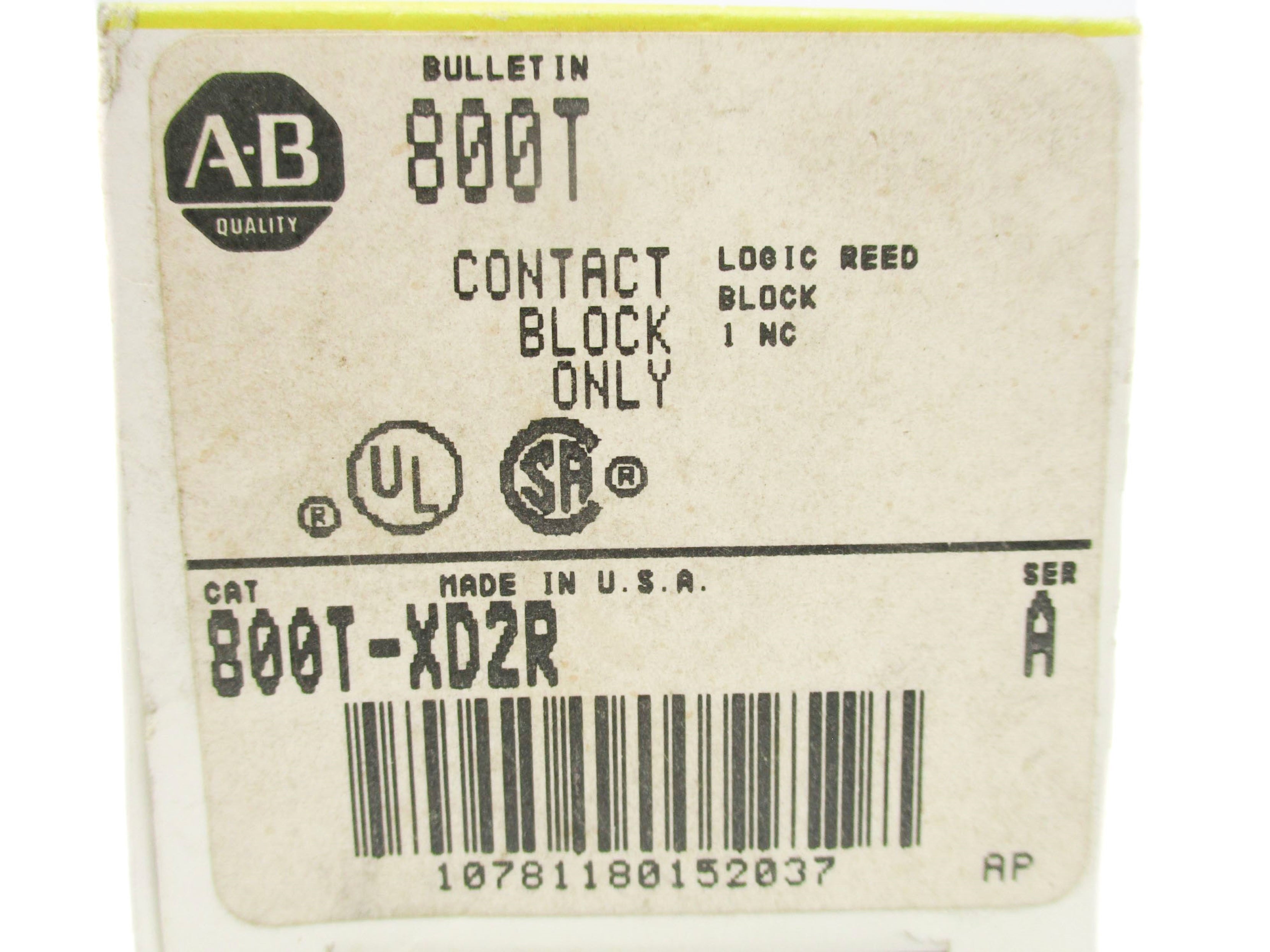 INDUSTRIAL SPARE PART 800T-XD2R SER. A (BK/YL) NSMP