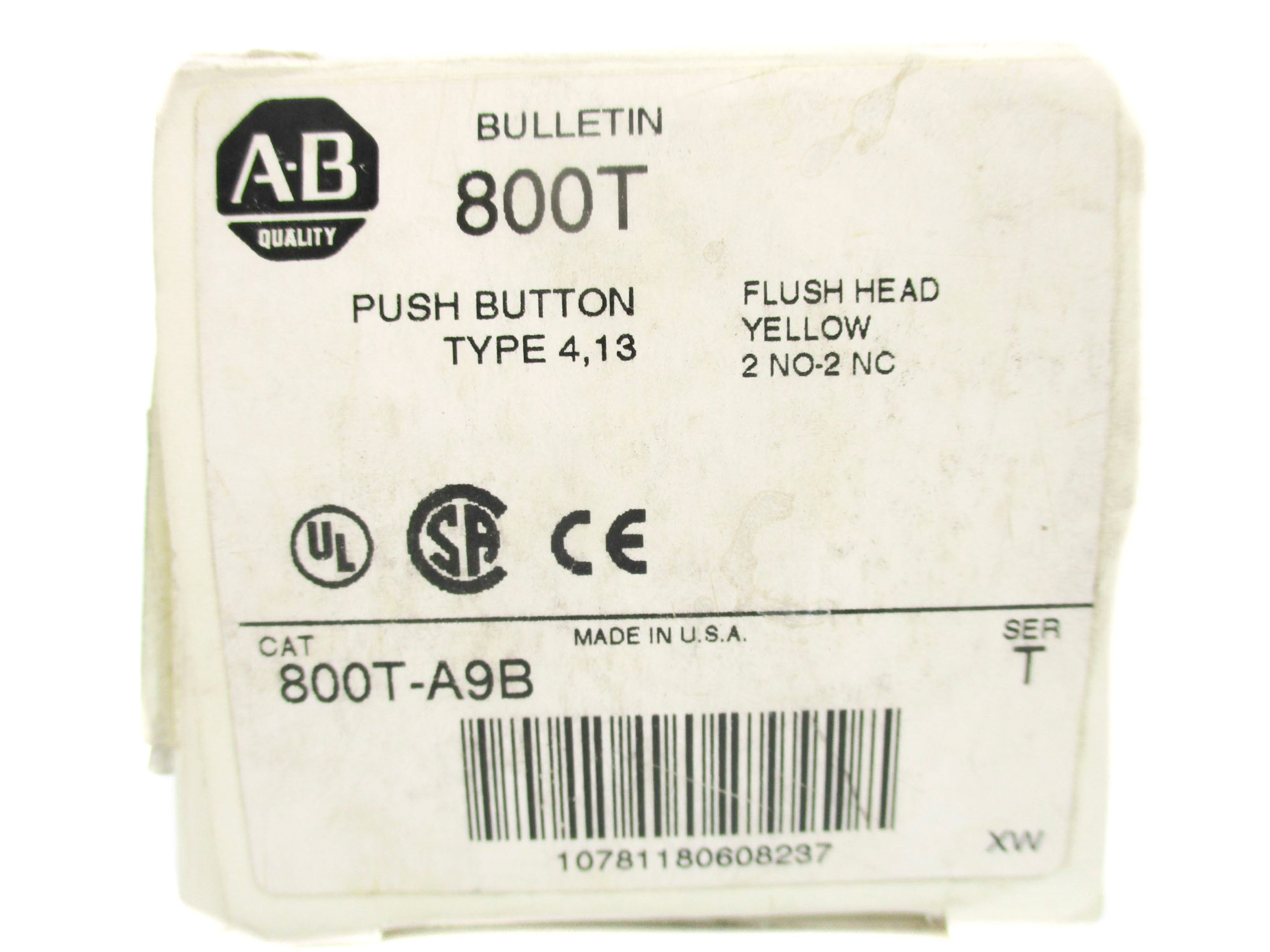 ALLEN BRADLEY 800T-A9B SER. T (WH) NSMP