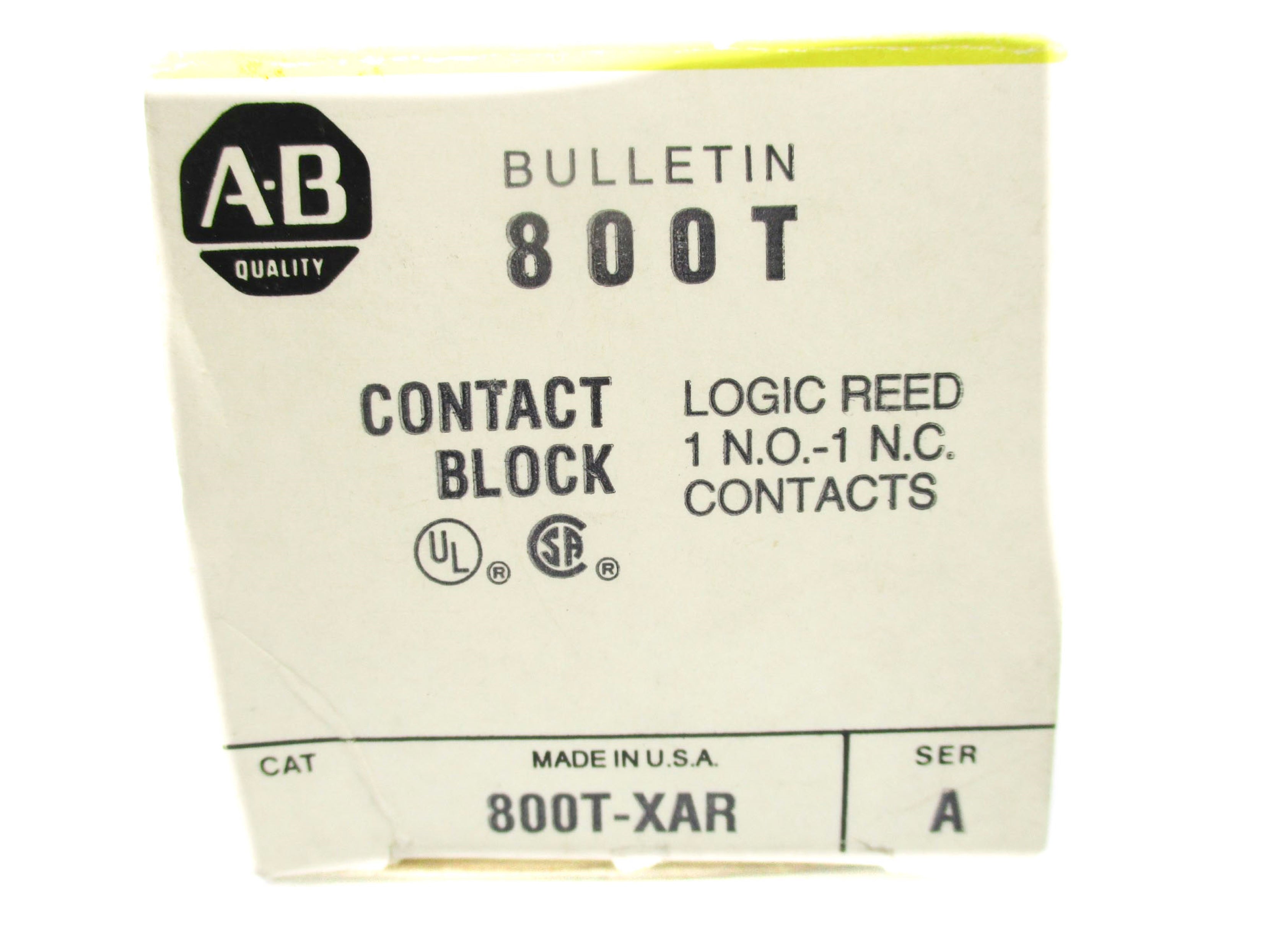 ALLEN BRADLEY 800T-XAR SER. A  (BK/YL) NSMP