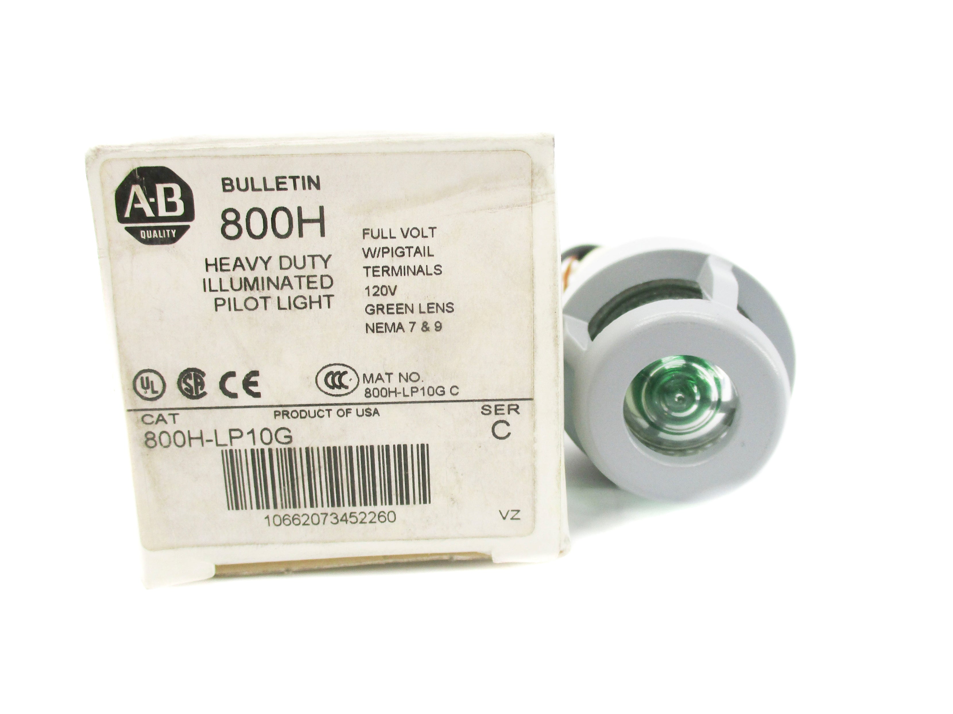 ALLEN BRADLEY 800H-LP10G SER. C (WH) NSMP