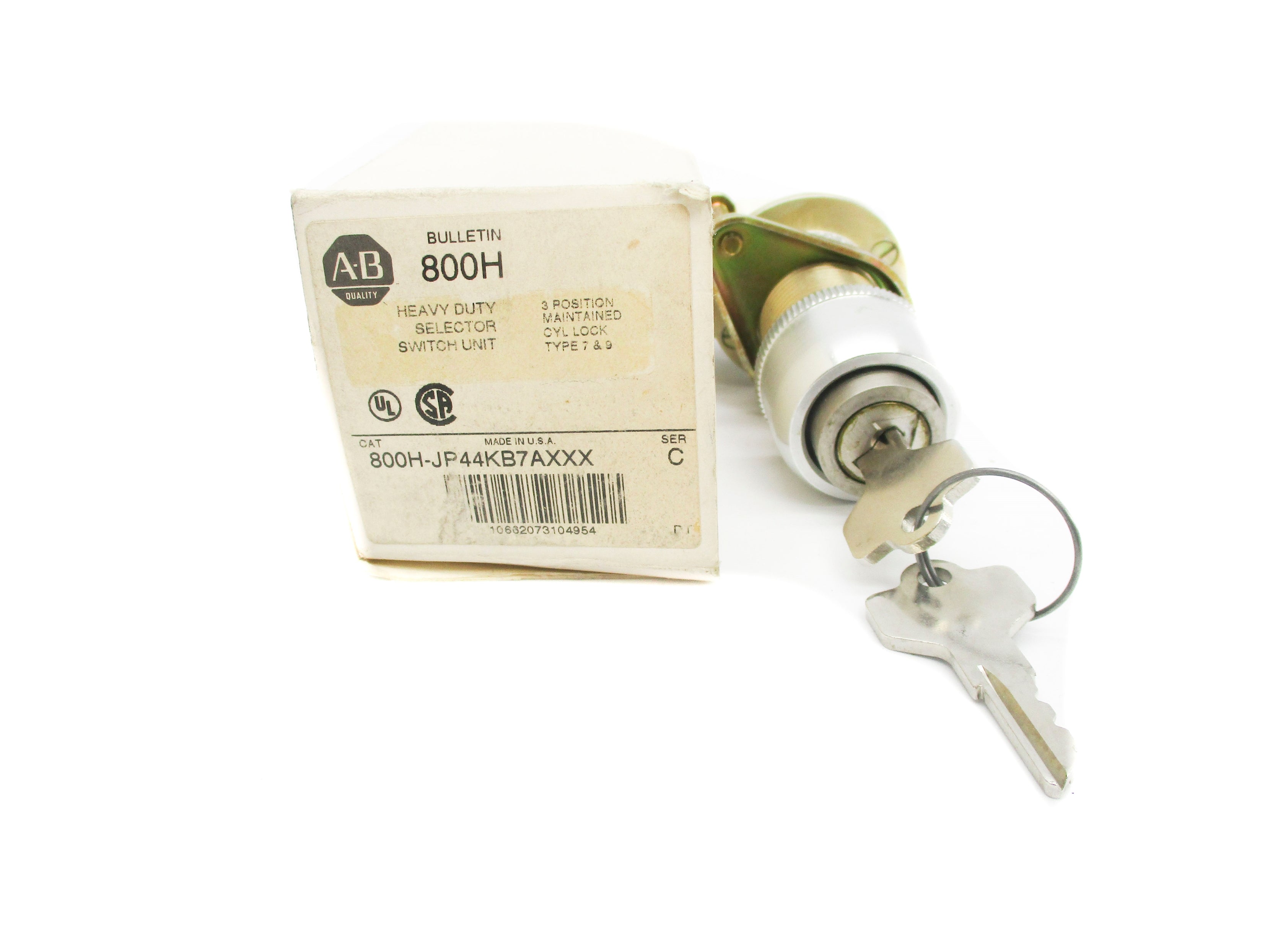 ALLEN BRADLEY 800H-JP44KB7AXXX SER. C (WH) NSMP