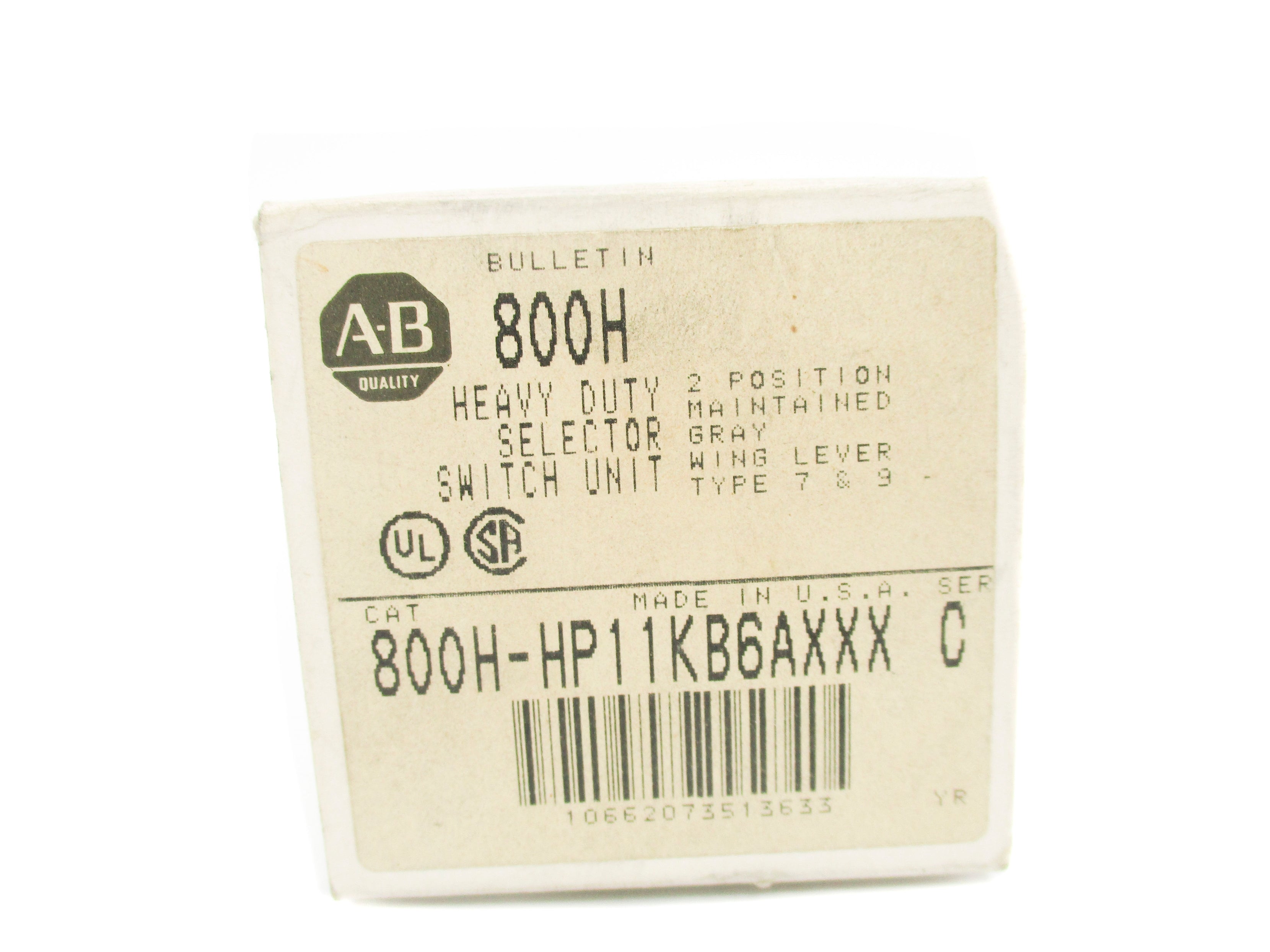 ALLEN BRADLEY 800H-HP11KB6AXXX SER. C (GY/BL) NSMP