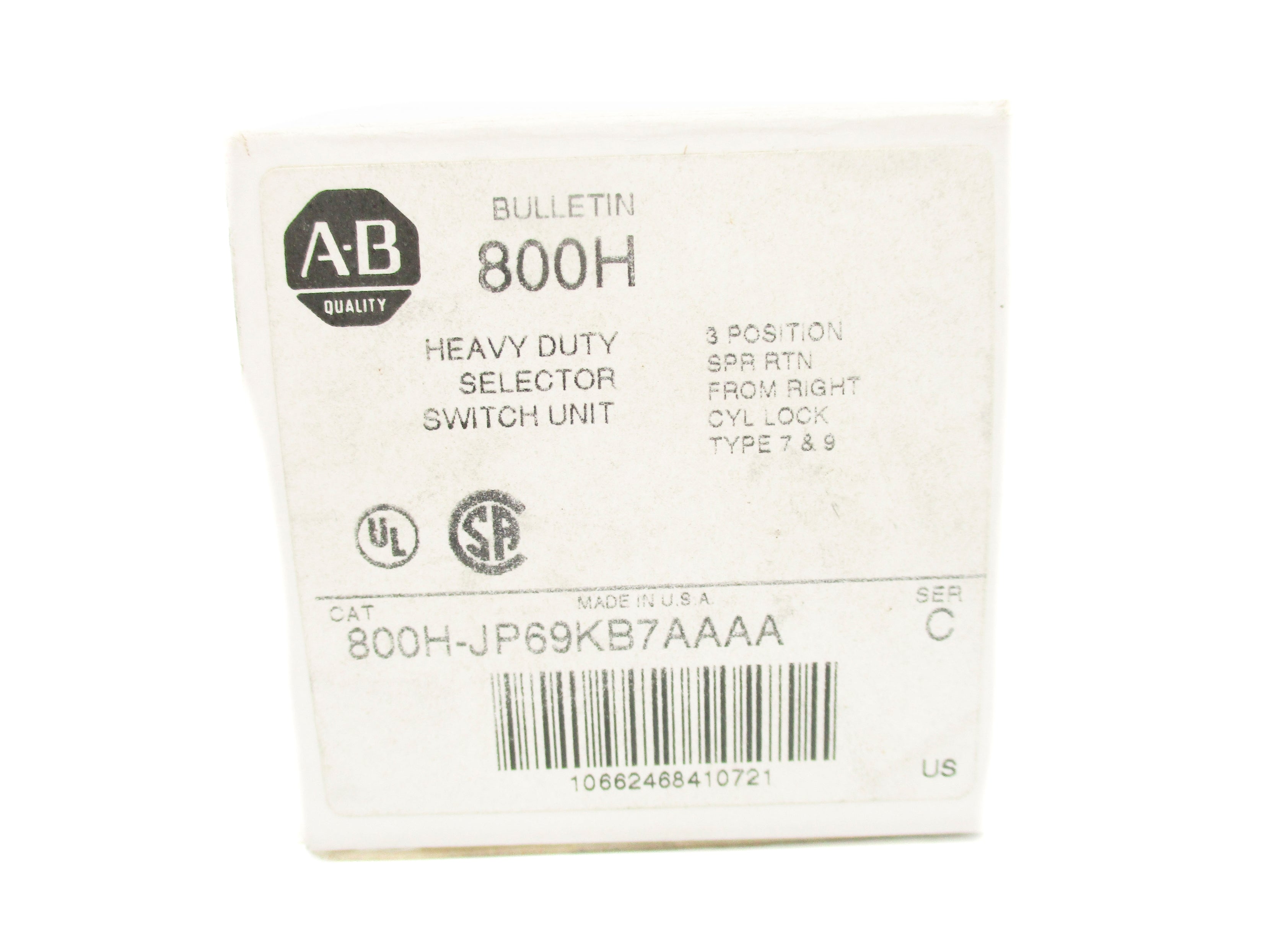 ALLEN BRADLEY 800H-JP69KB7AAAA SER. C (GY/BL) NSMP
