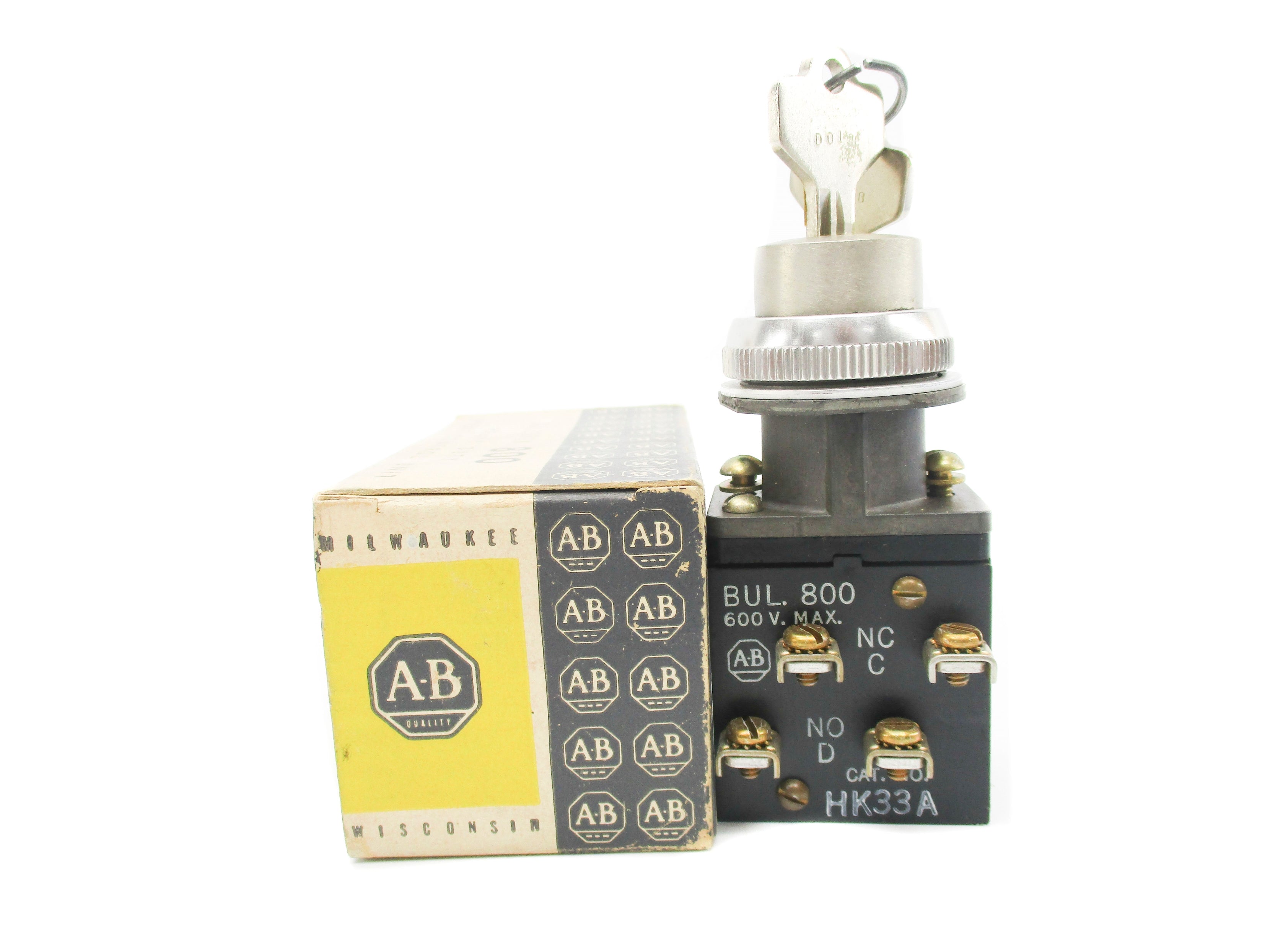 ALLEN BRADLEY 800-HK33A (BK/YL) NSMP