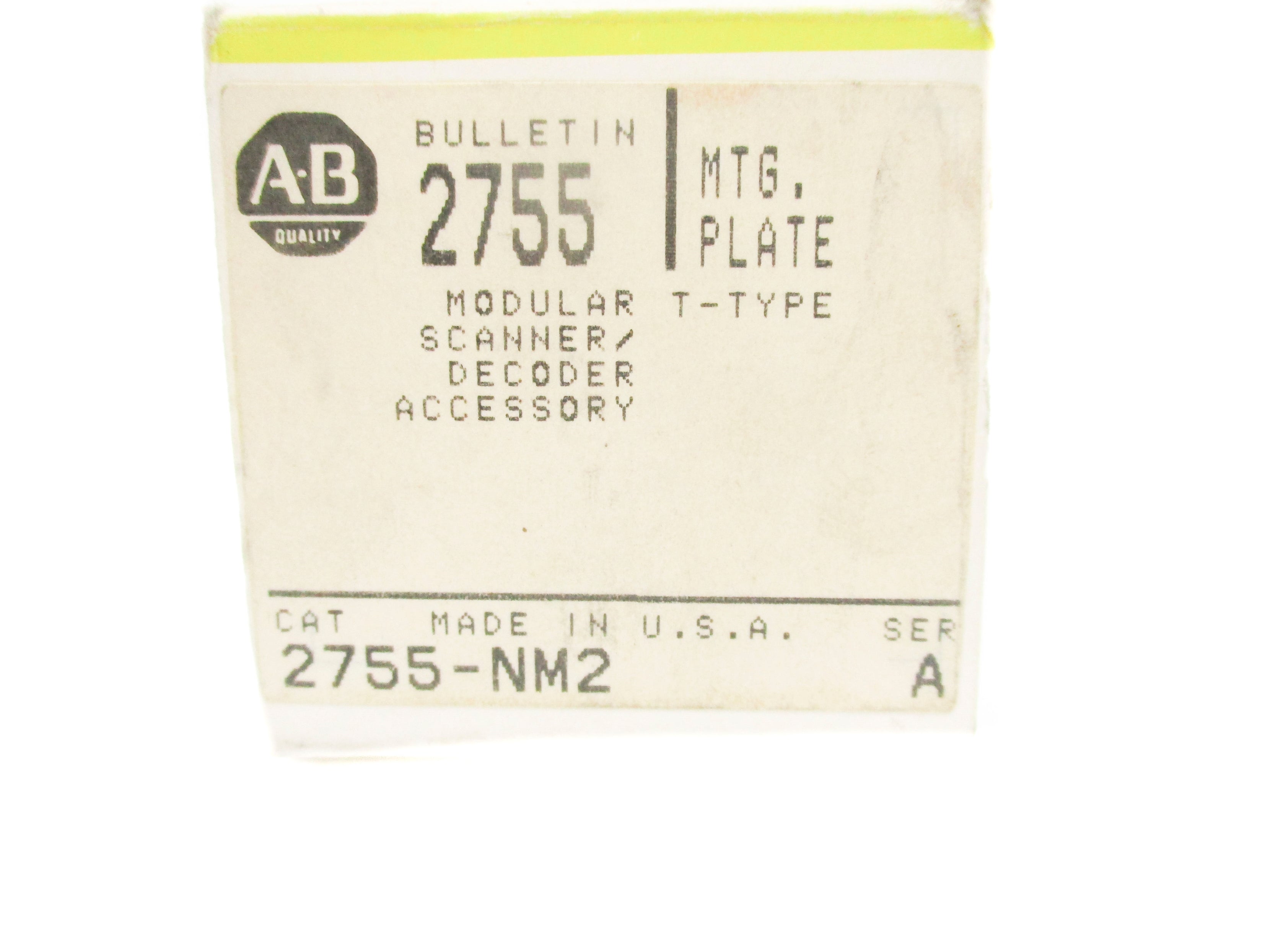 ALLEN BRADLEY 2755-NM2 SER. A (BK/YL) NSMP