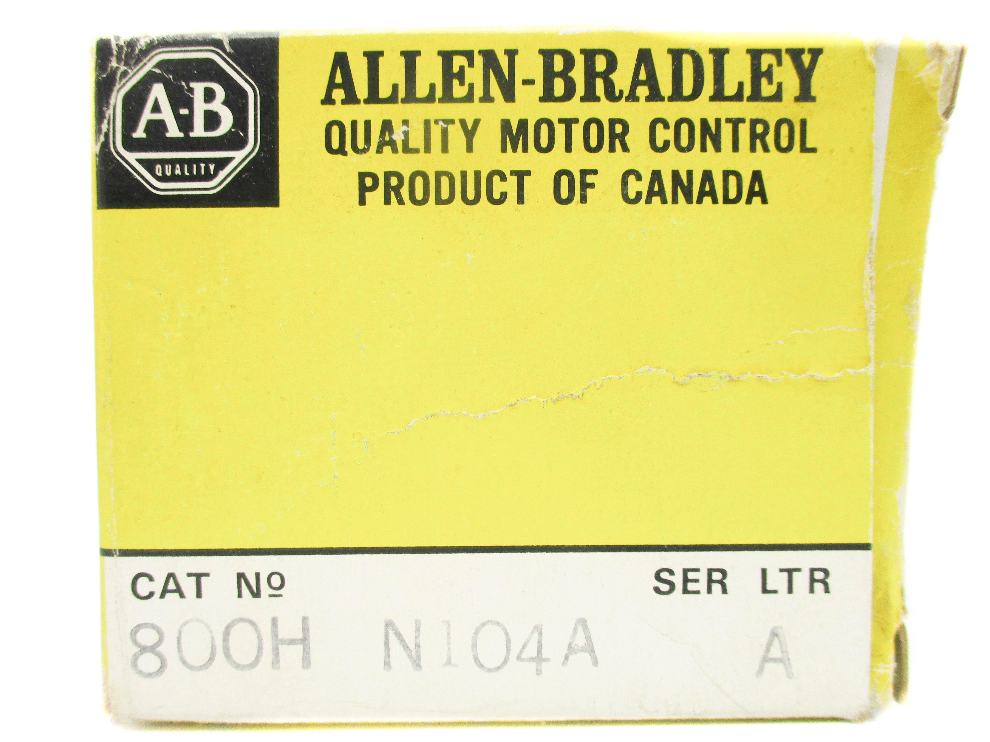 ALLEN BRADLEY 800H-N104A SER. A (BK/YL) NSMP