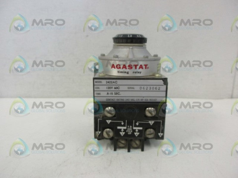 AGASTAT 2422AC TIMING RELAY *USED*