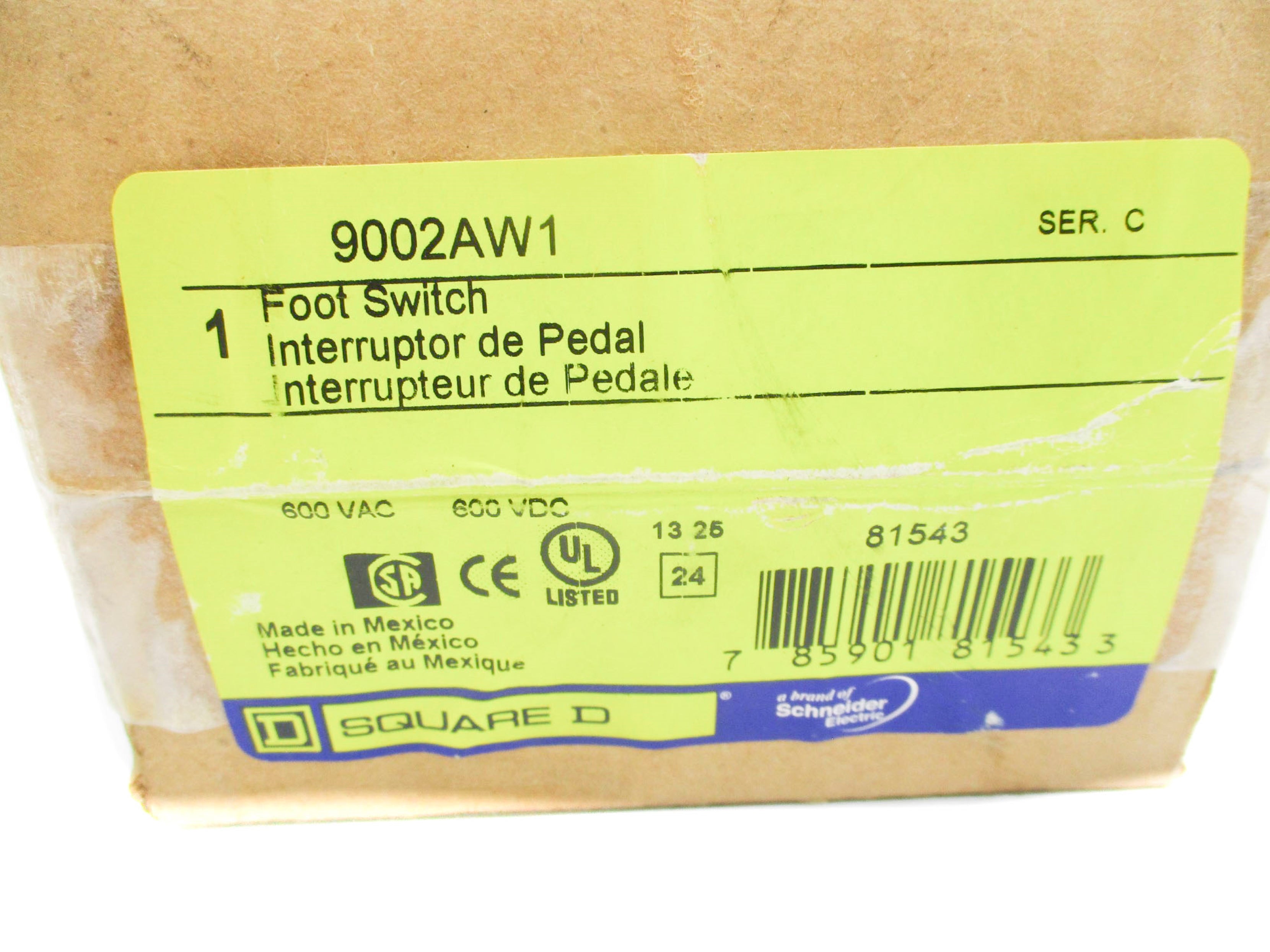 SQUARE D 9002AW1 SER. C NSMP