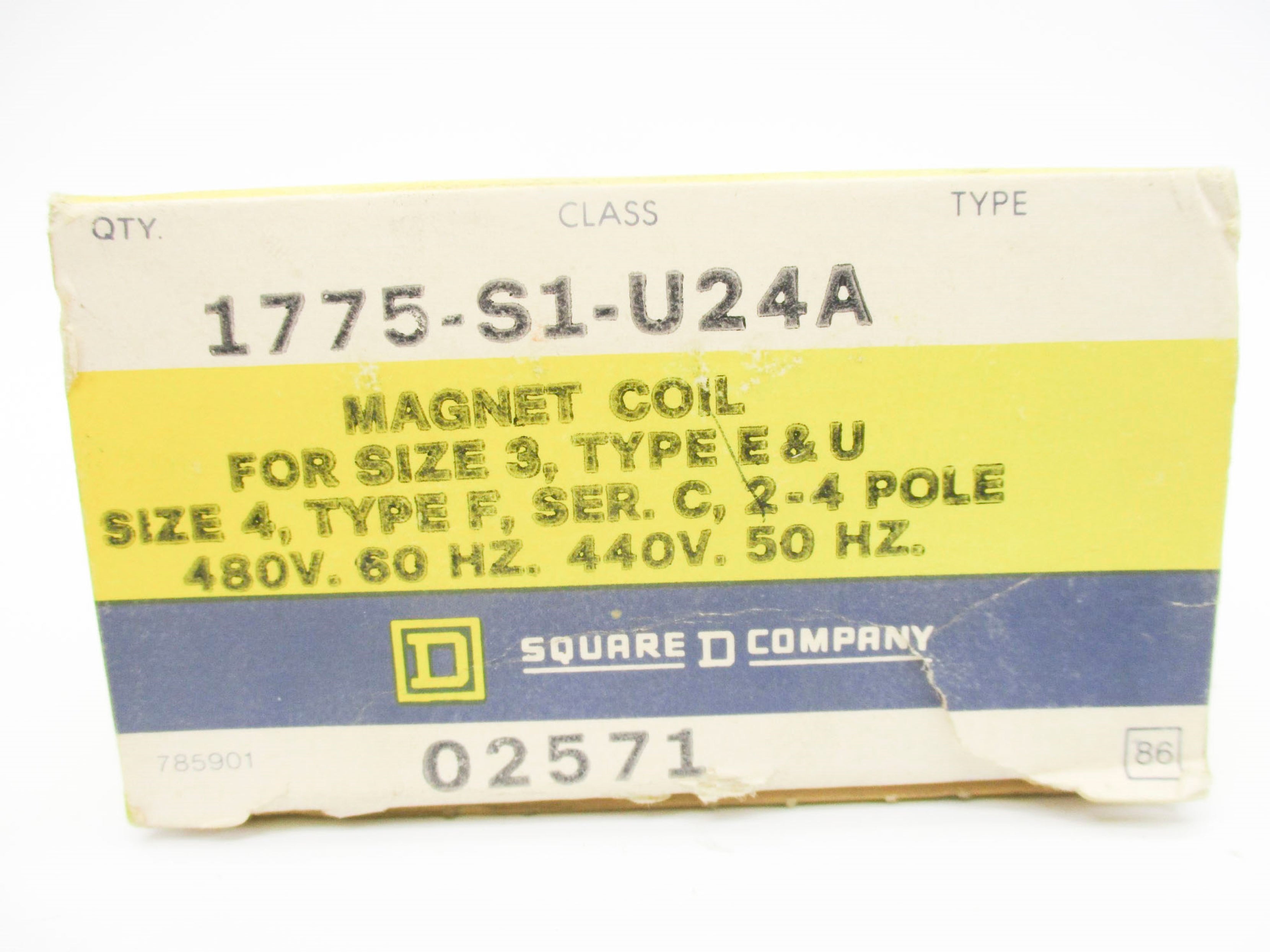 SQUARE D 1775S1U24A SER. C 480/440V NSMP