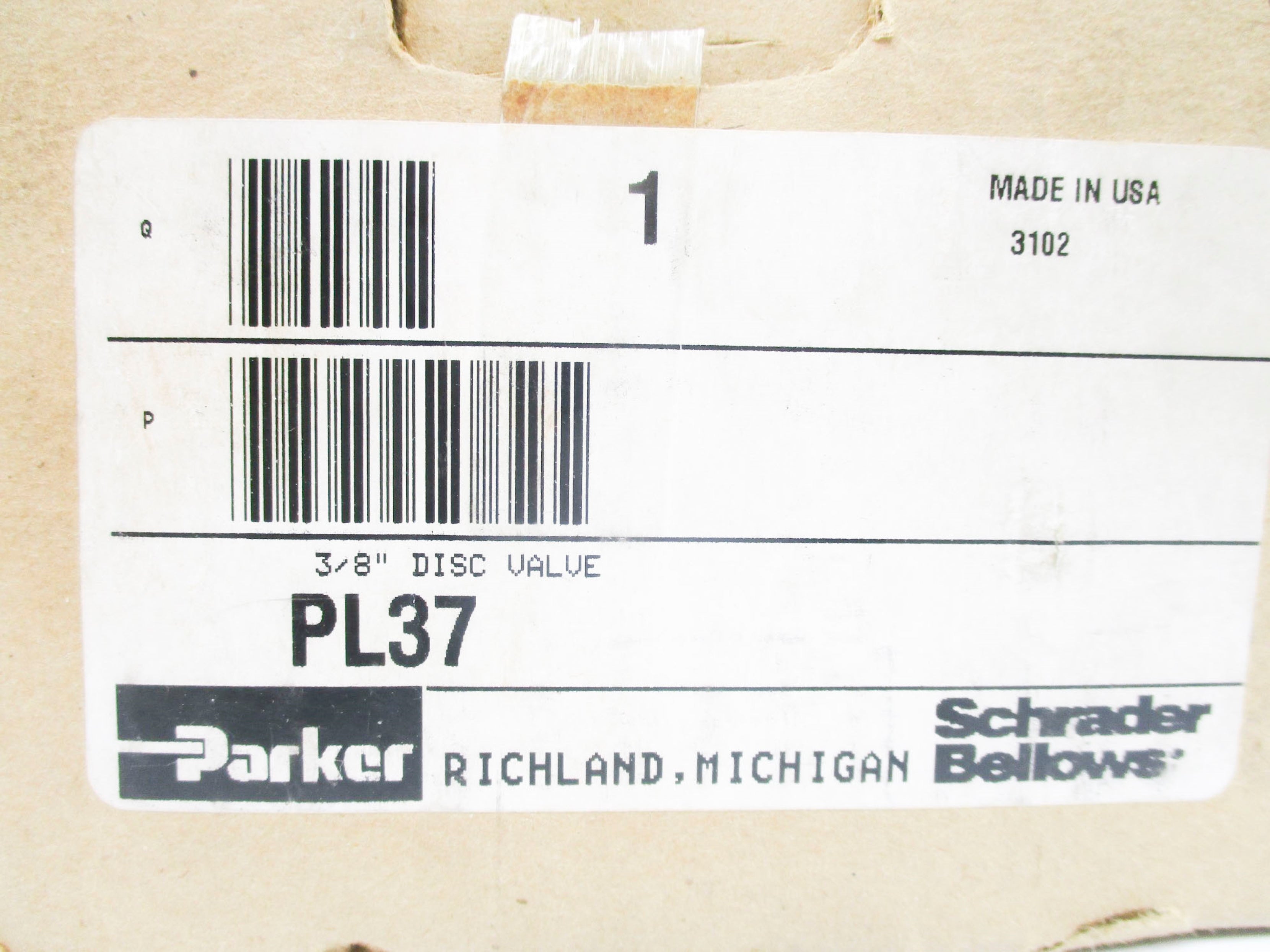 PARKER PL37 (AS PICTURED) 150PSI NSMP
