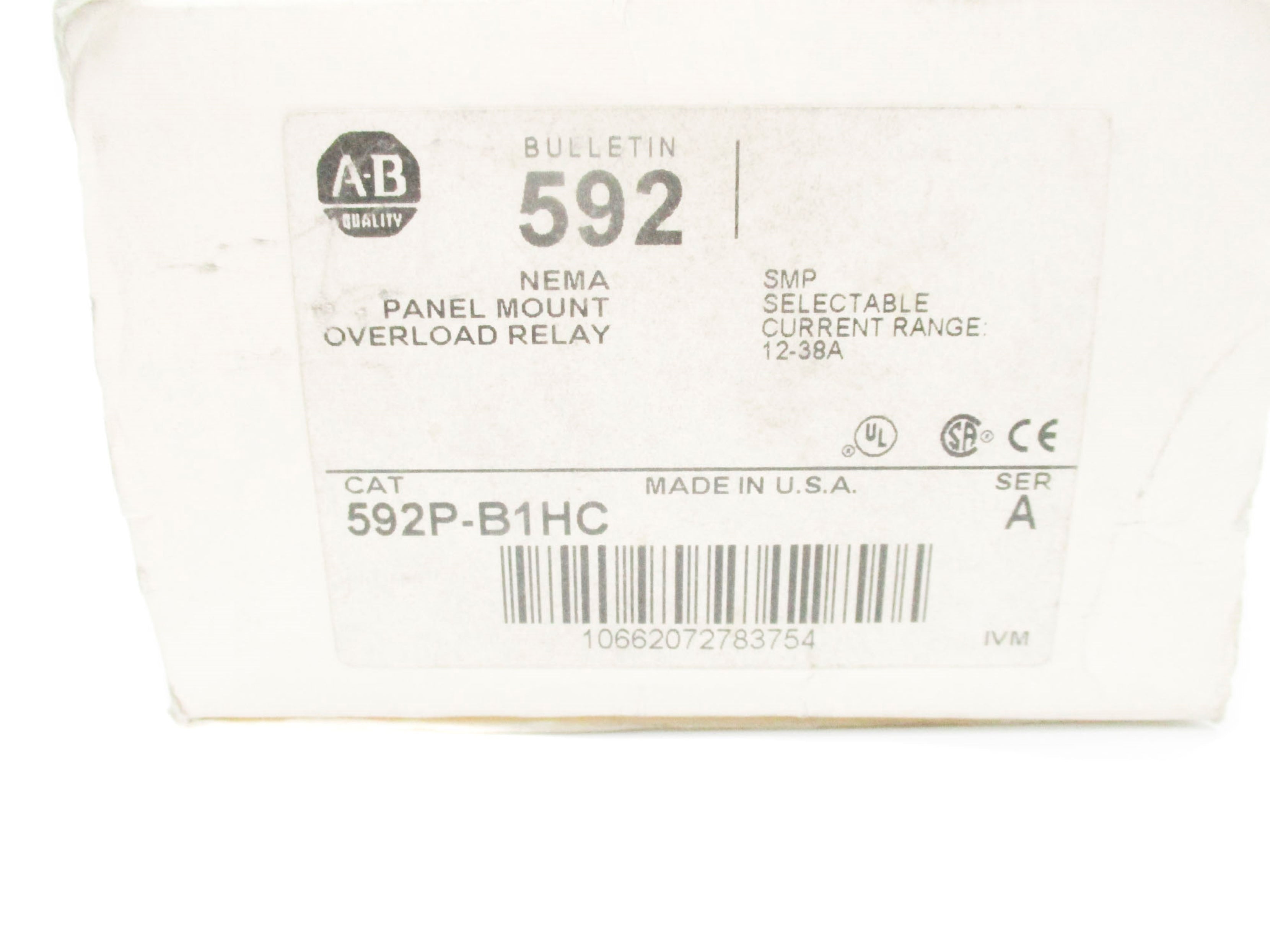 ALLEN BRADLEY 592P-B1HC SER. A 690V 12-38A (WH) NSMP