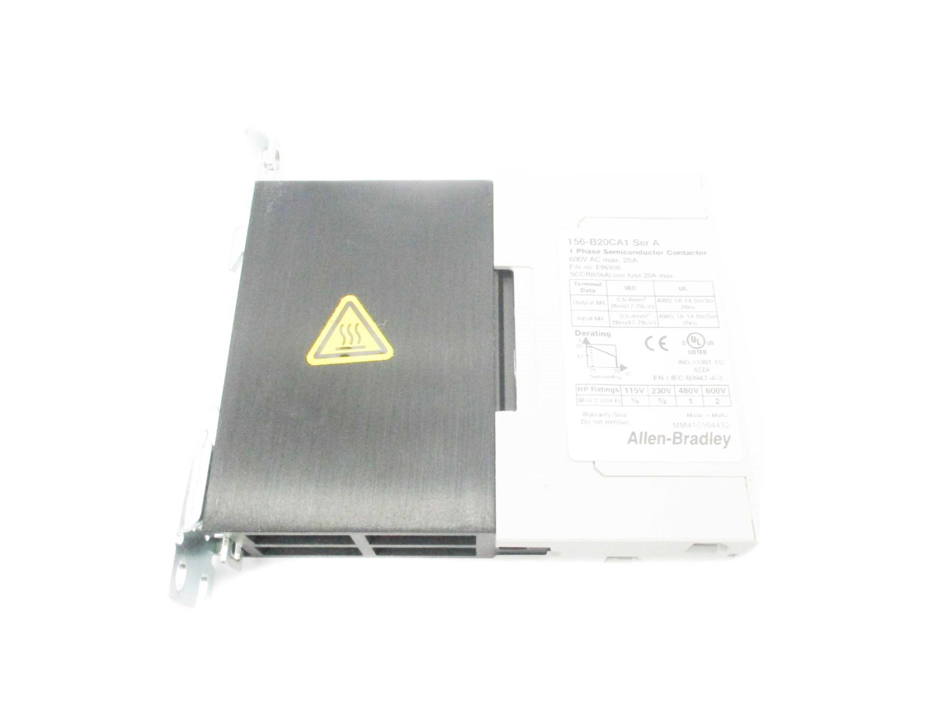 ALLEN BRADLEY 156-B20CA1 SER. A 24-257V (WH) NSMP