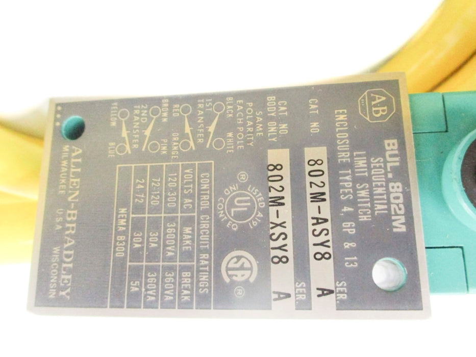 ALLEN BRADLEY 802M-ASY8 SER. A NSNP